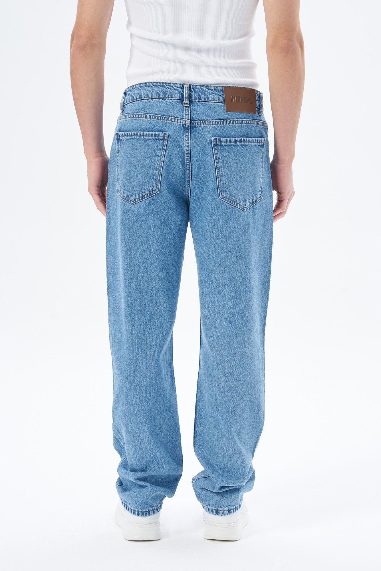 Erkek Baggy Fıt Denim Pantolon