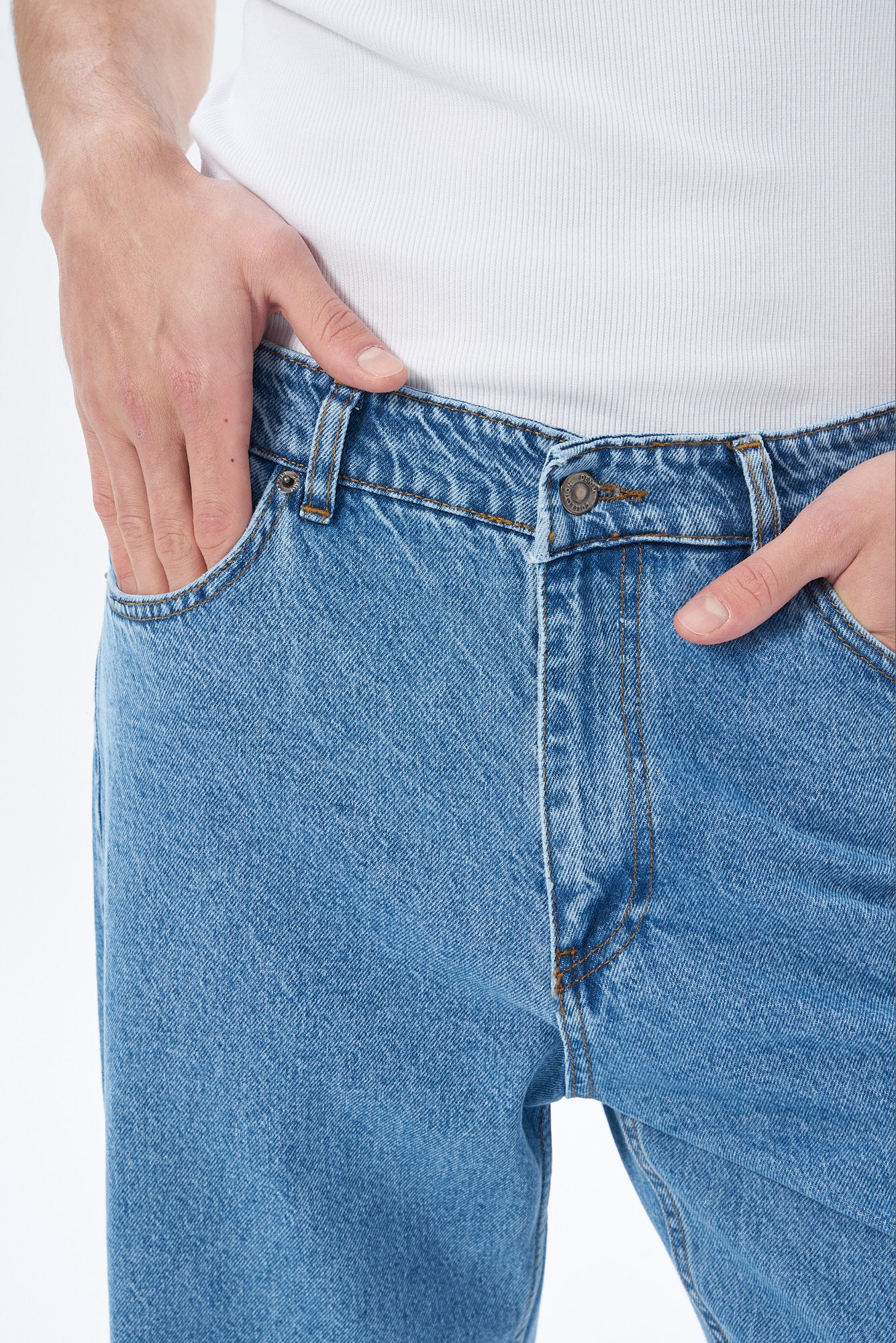 Erkek Baggy Fıt Denim Pantolon