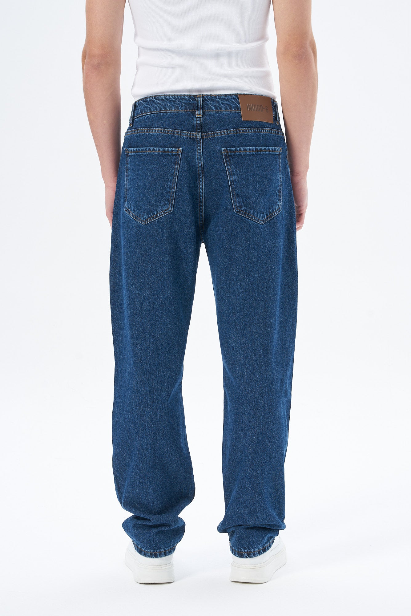 Erkek Baggy Fıt Denim Pantolon