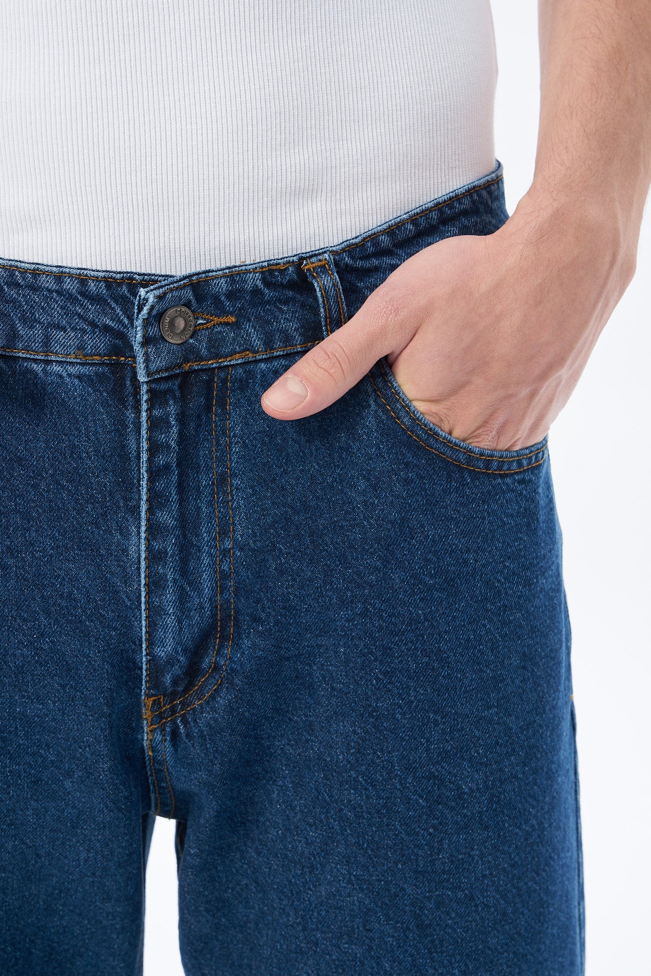 Erkek Baggy Fıt Denim Pantolon