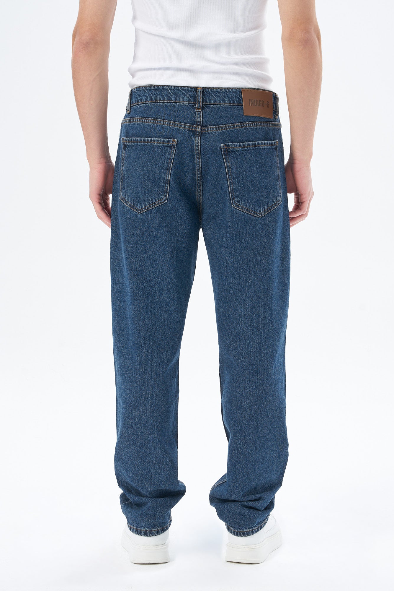 Erkek Baggy Fıt Denim Pantolon