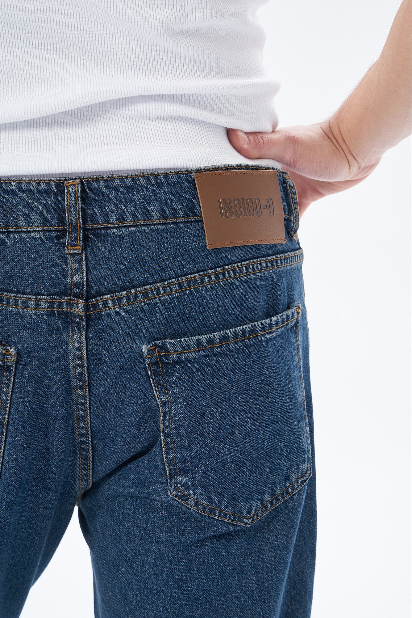 Erkek Baggy Fıt Denim Pantolon