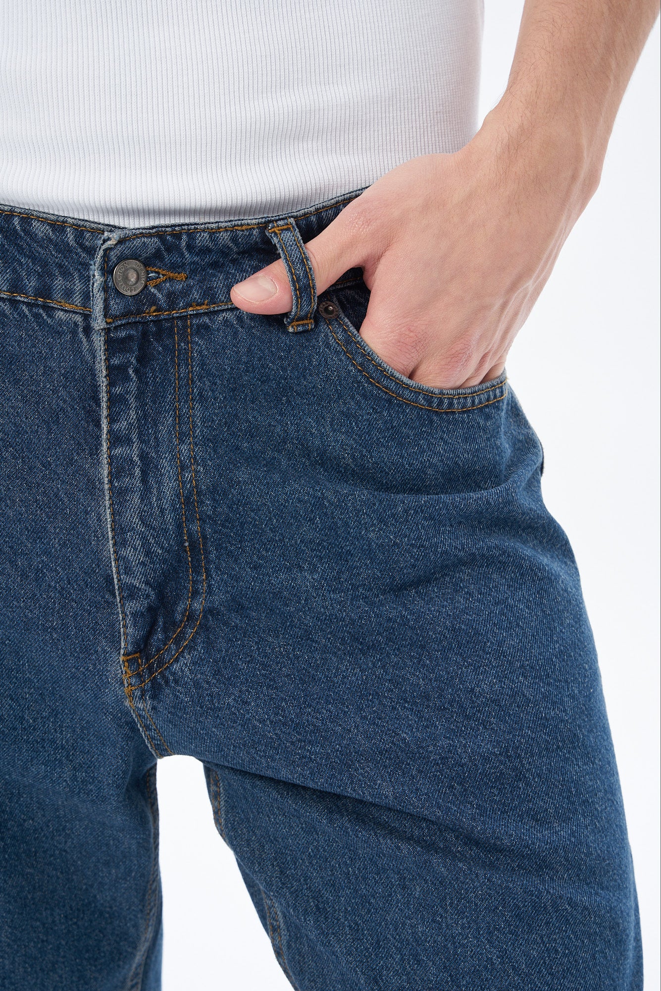 Erkek Baggy Fıt Denim Pantolon