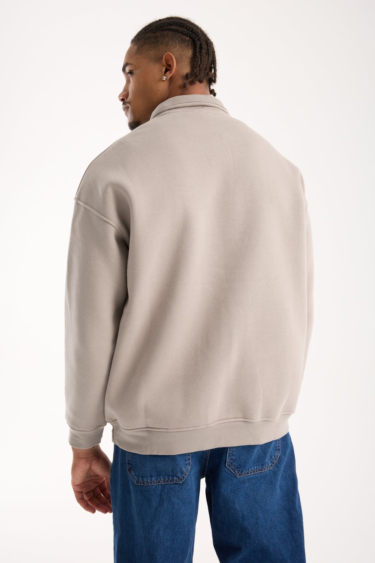 Erkek Balıkçı Yaka Comfort Sweat