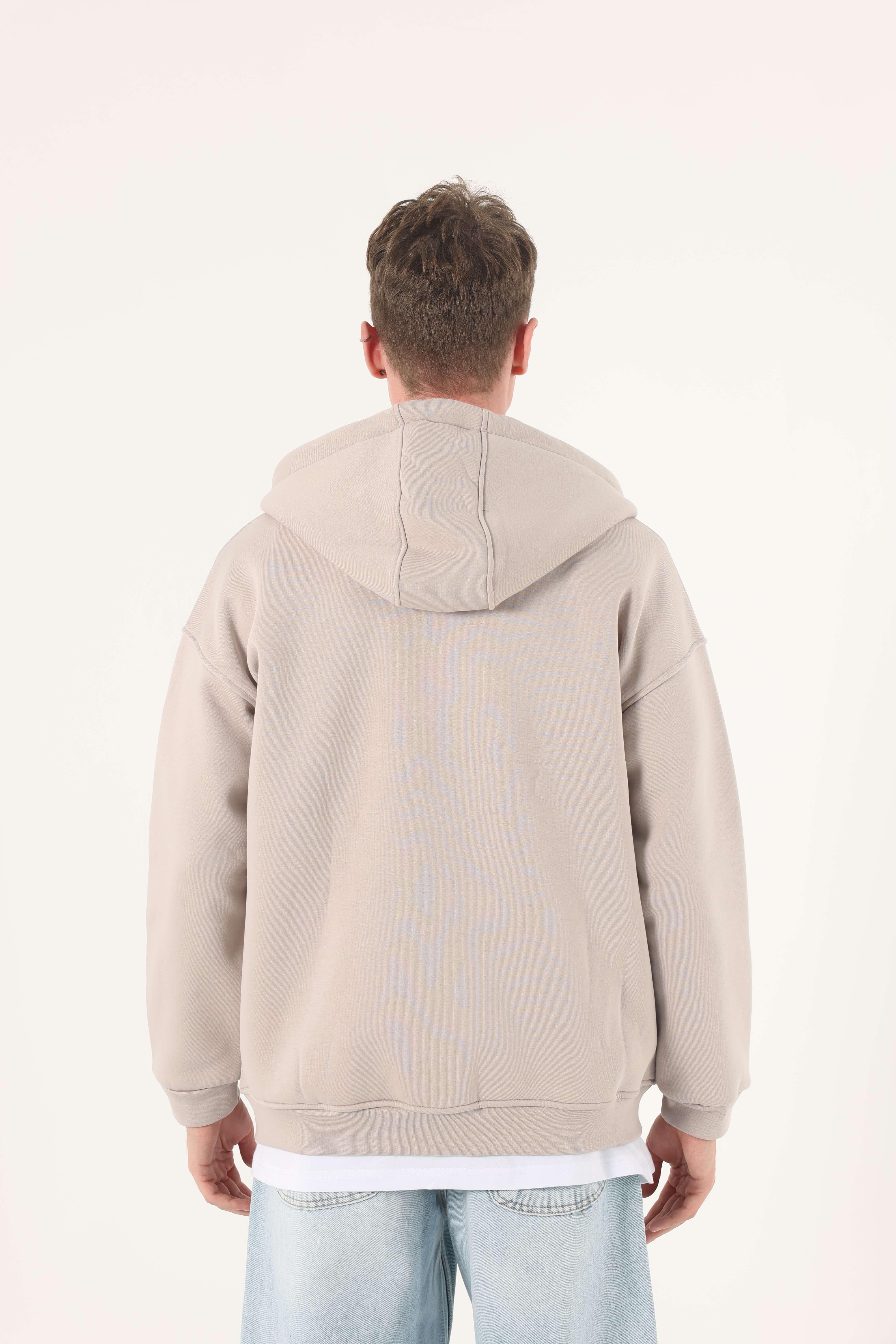 Erkek Comfort Basıc Eşofman Üstü Fermuarlı