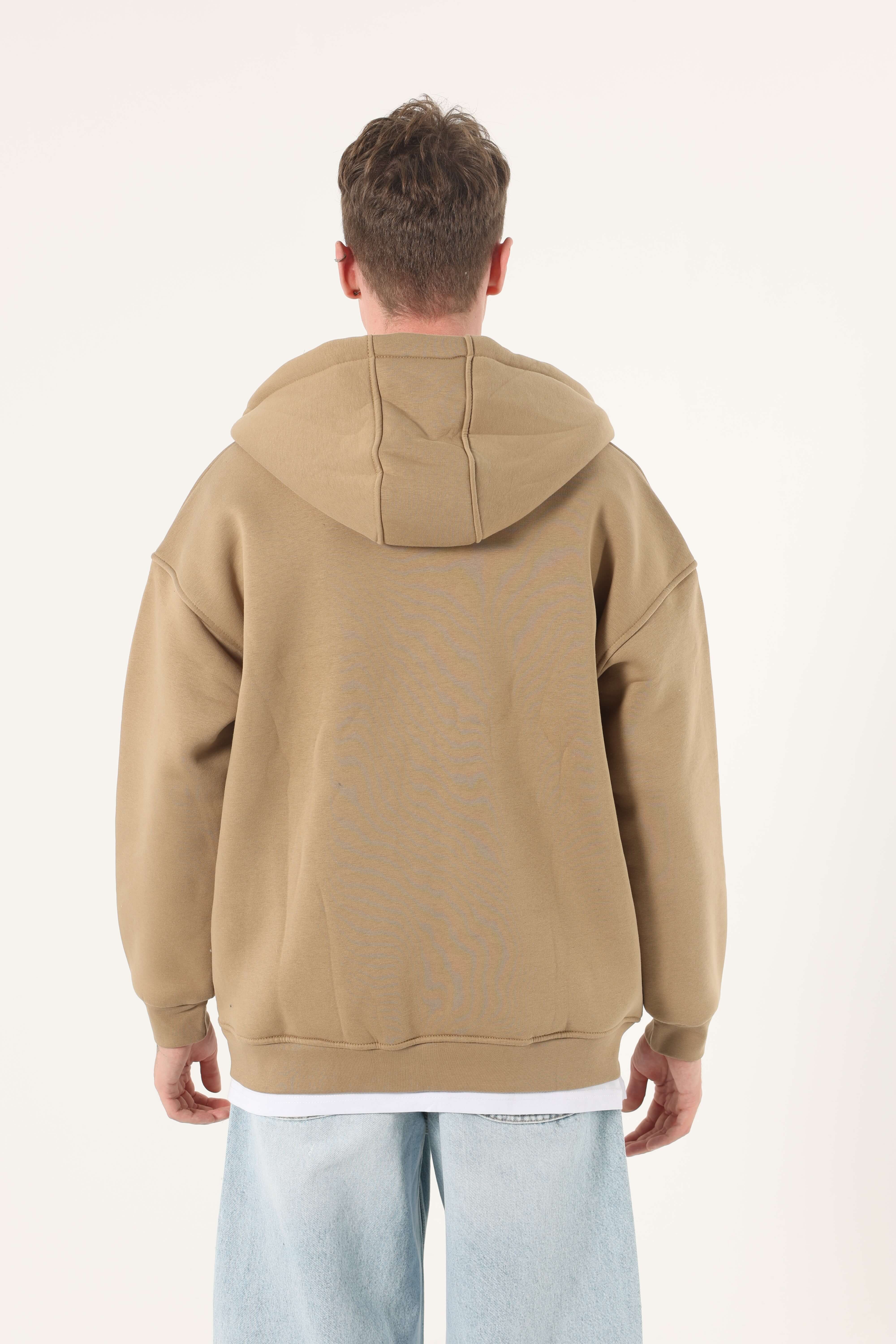 Erkek Comfort Basıc Eşofman Üstü Fermuarlı