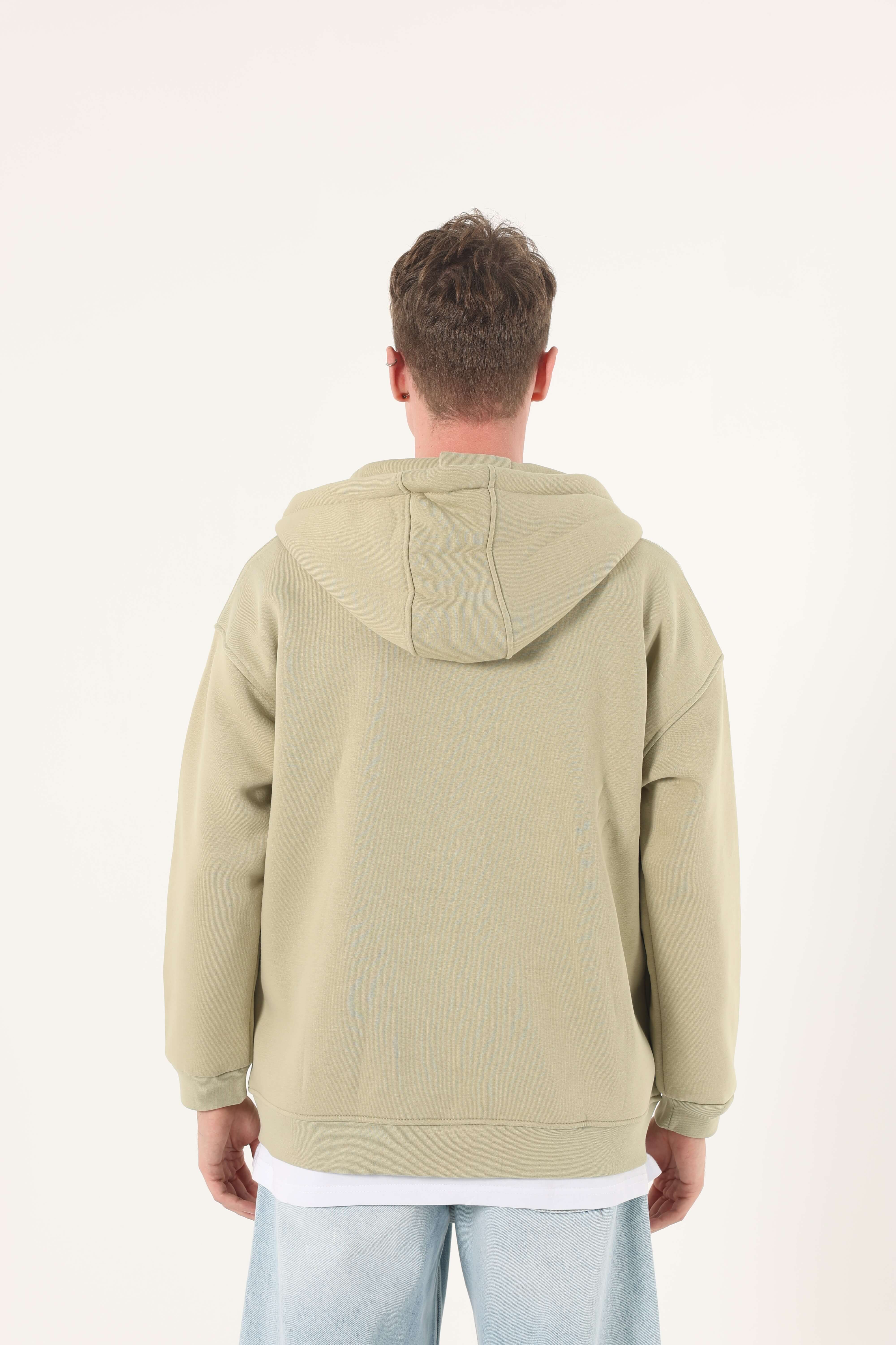 Erkek Comfort Basıc Eşofman Üstü Fermuarlı