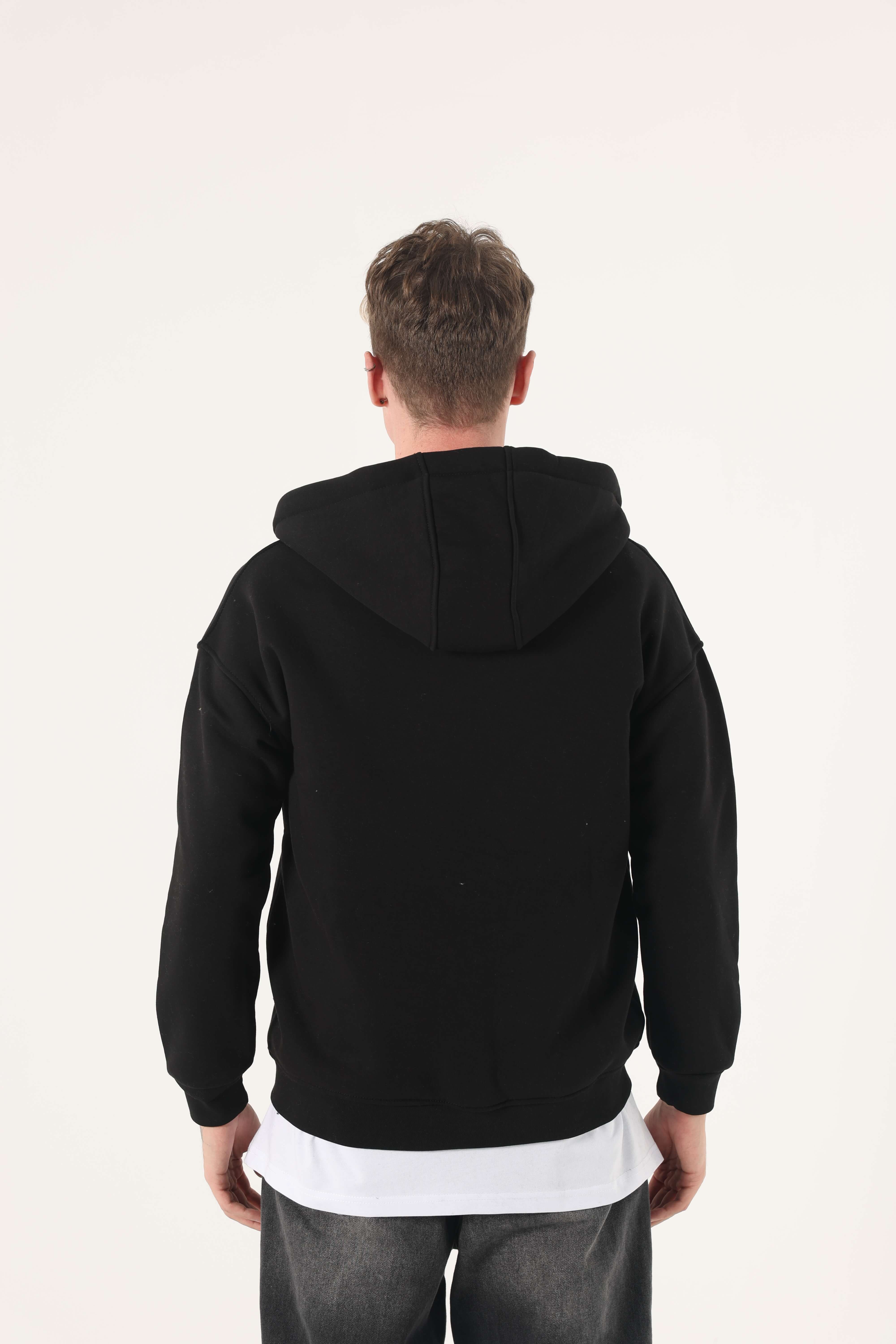 Erkek Comfort Basıc Eşofman Üstü Fermuarlı