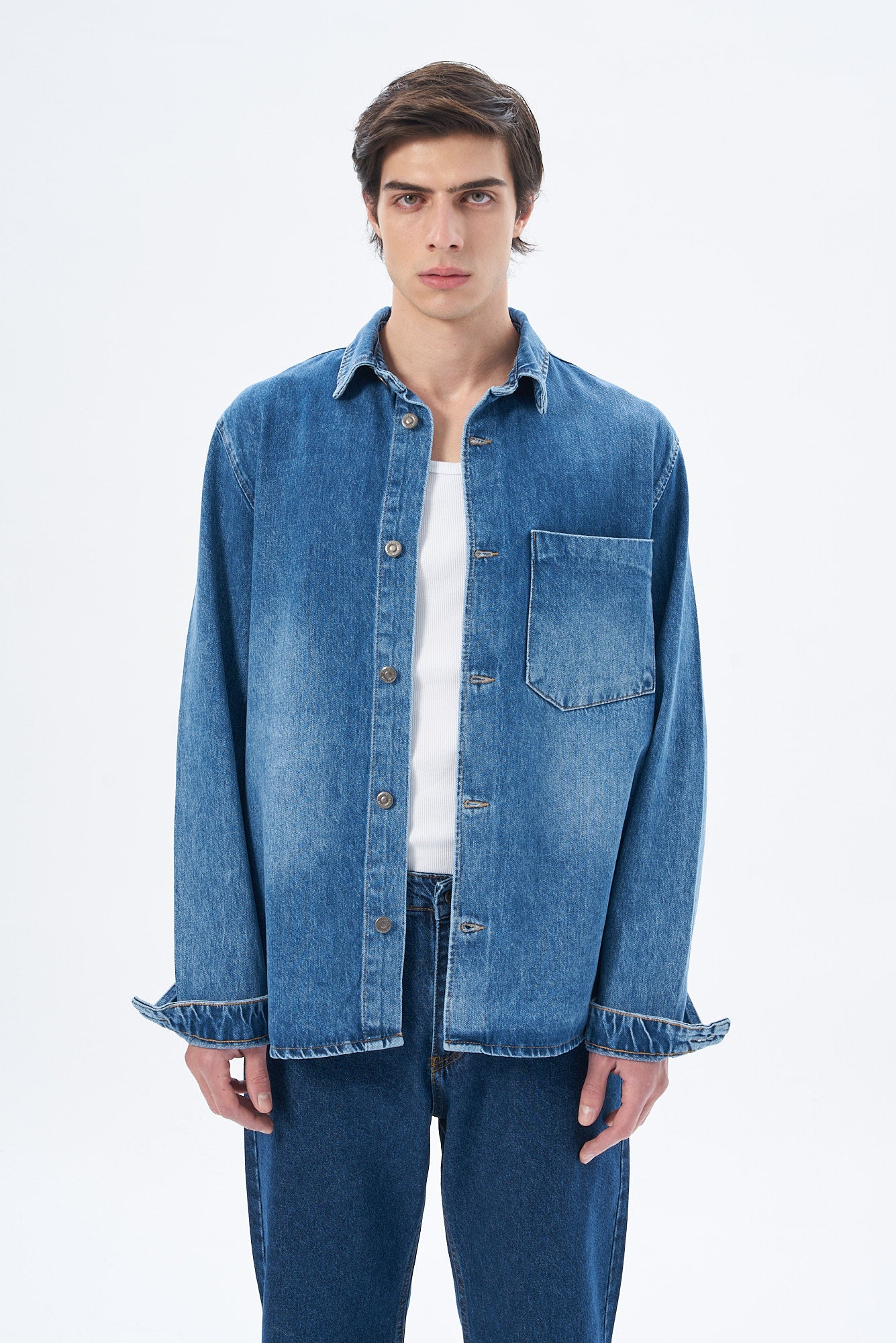 Erkek Regular Denim Ceket