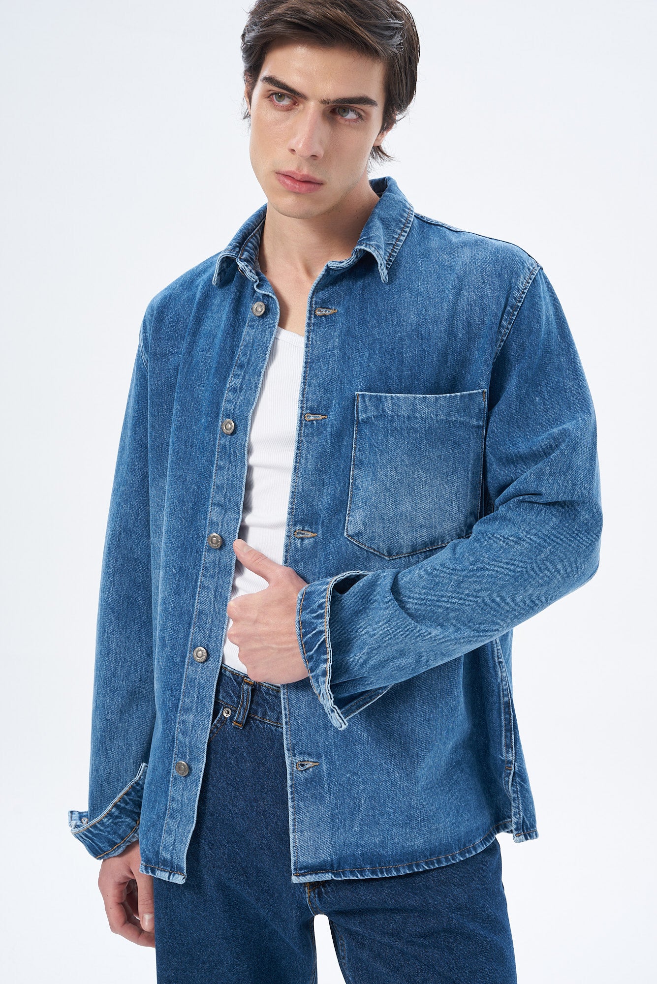 Erkek Regular Denim Ceket