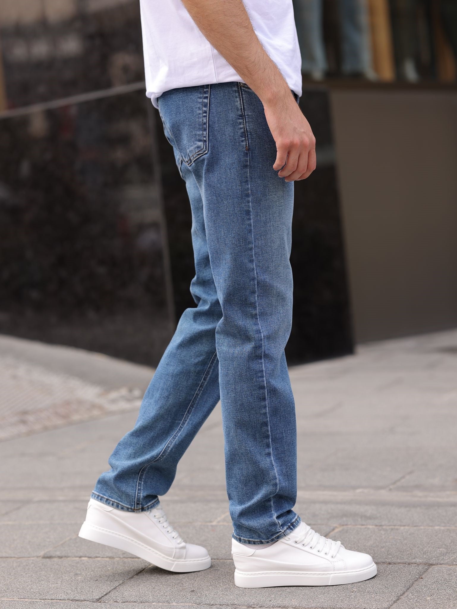 Erkek Regular Denim Pantolon