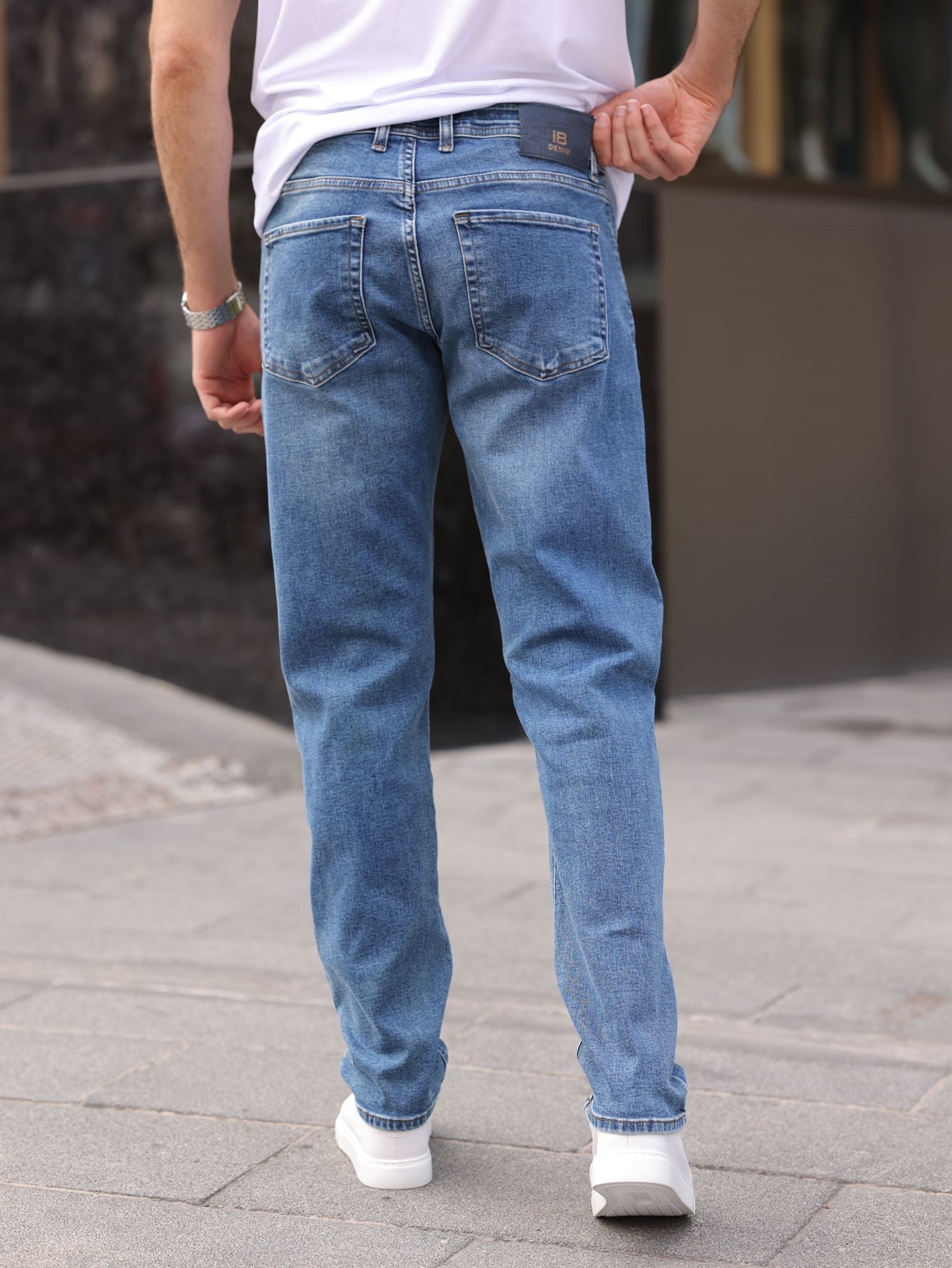 Erkek Regular Denim Pantolon