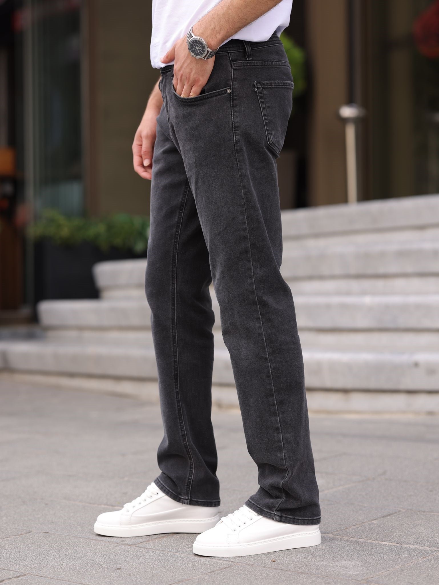 Erkek Regular Denim Pantolon