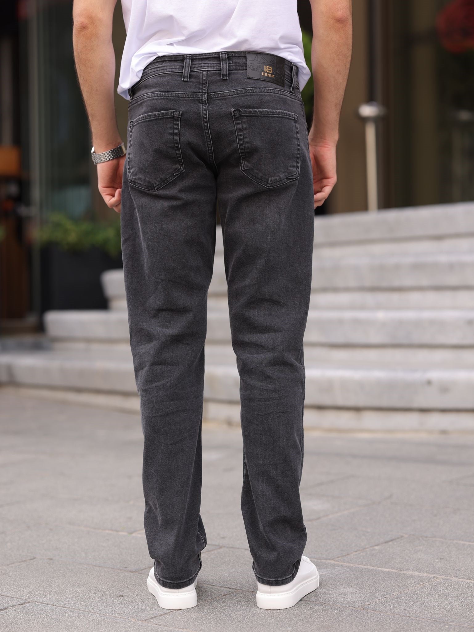 Normale denim broek voor heren