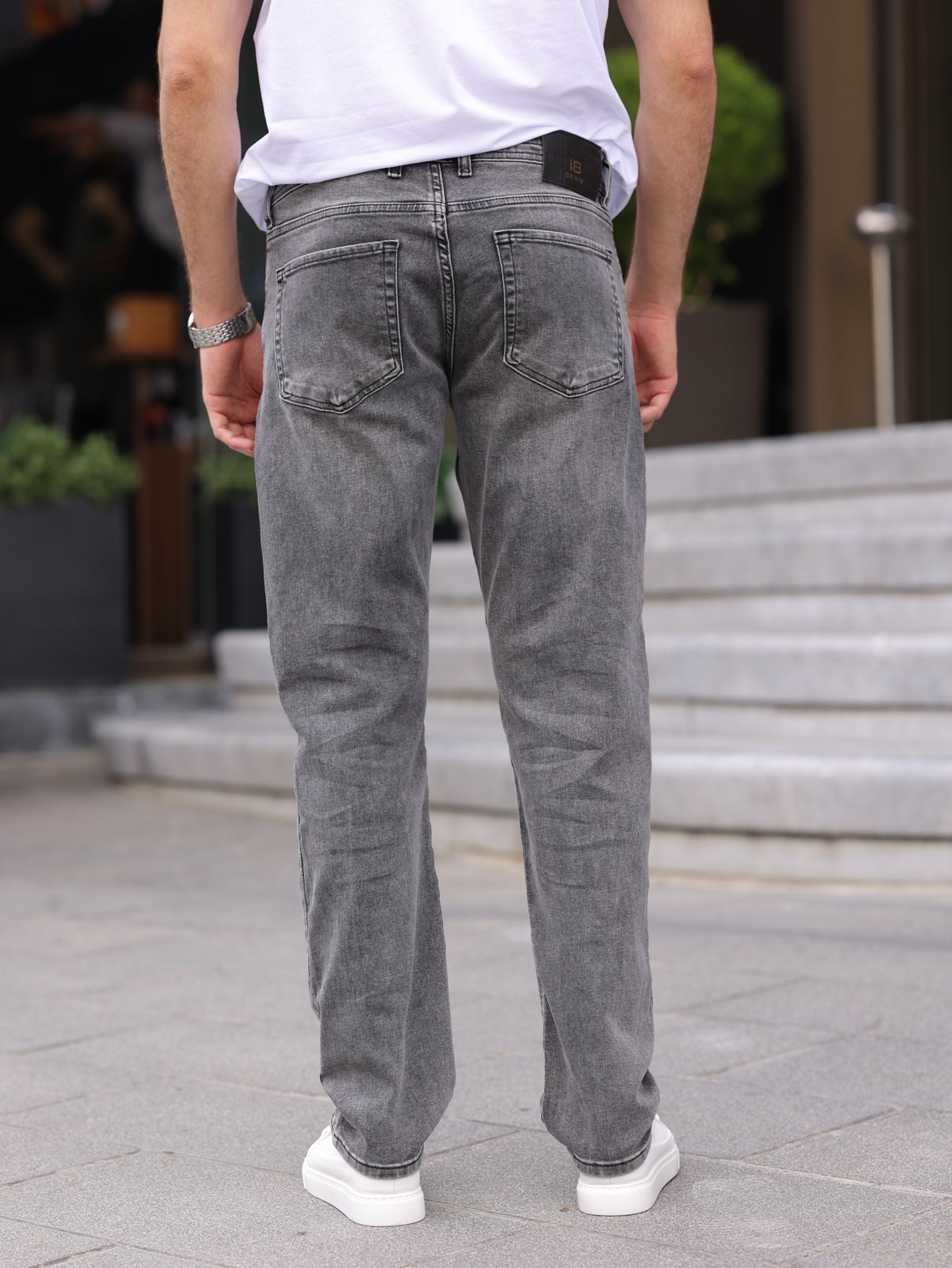 Normale denim broek voor heren