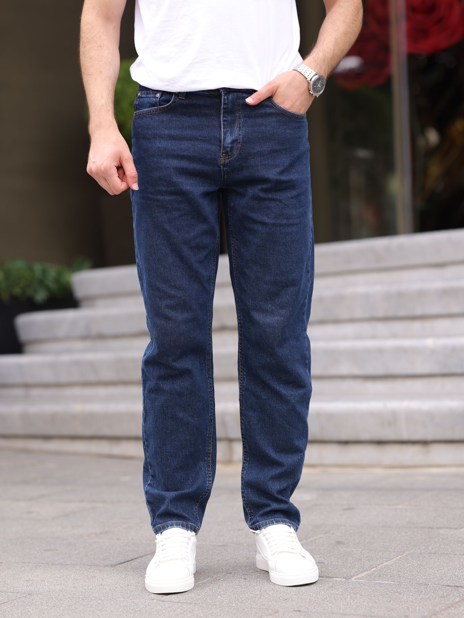 Erkek Straıght Denim Pantolon