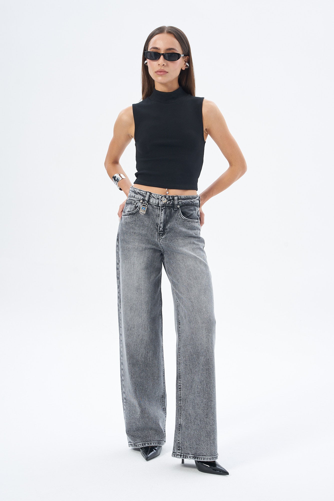 Kadın Denim Baggy Pantolon