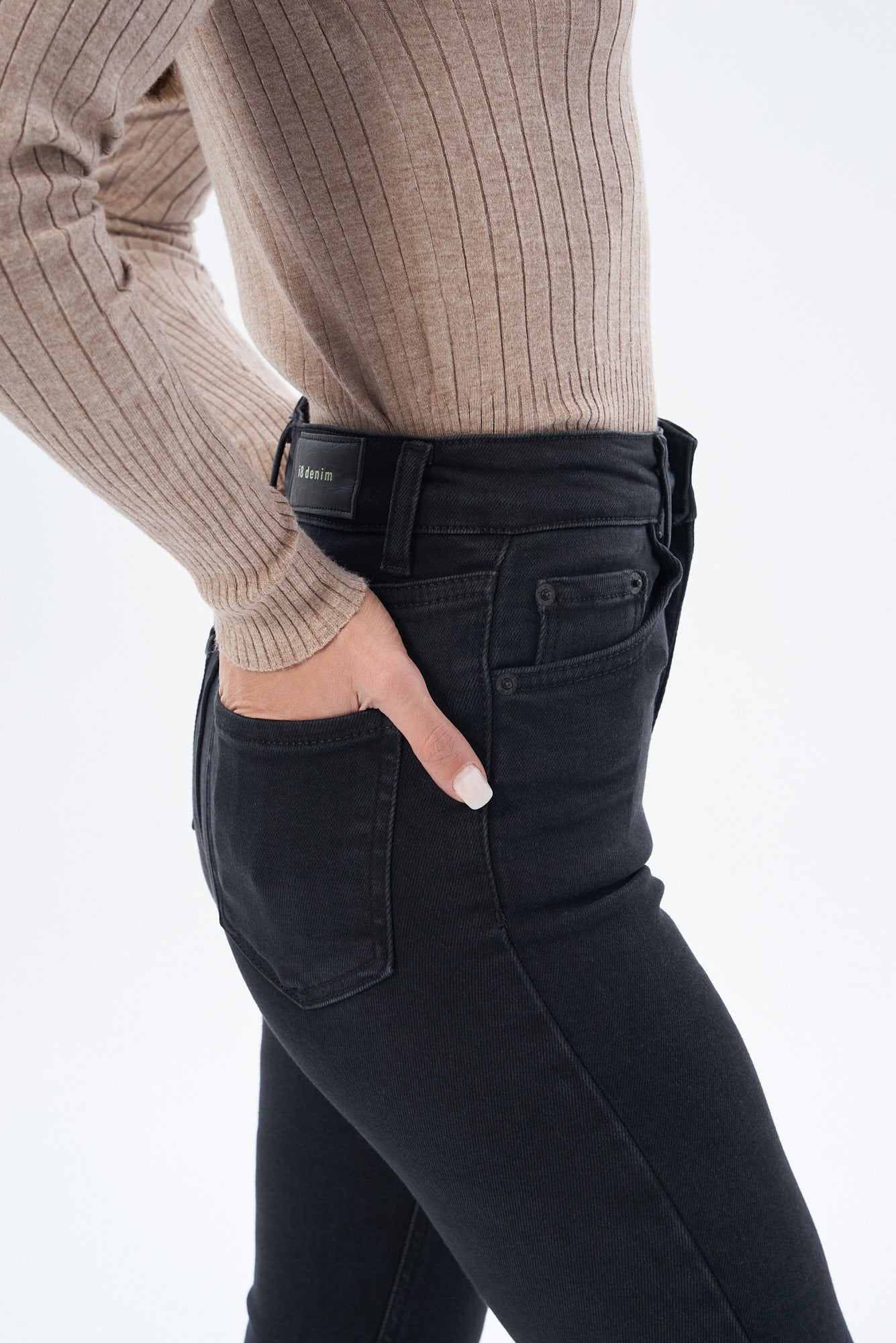 Kadın Denim Skınny Flare Pantolon