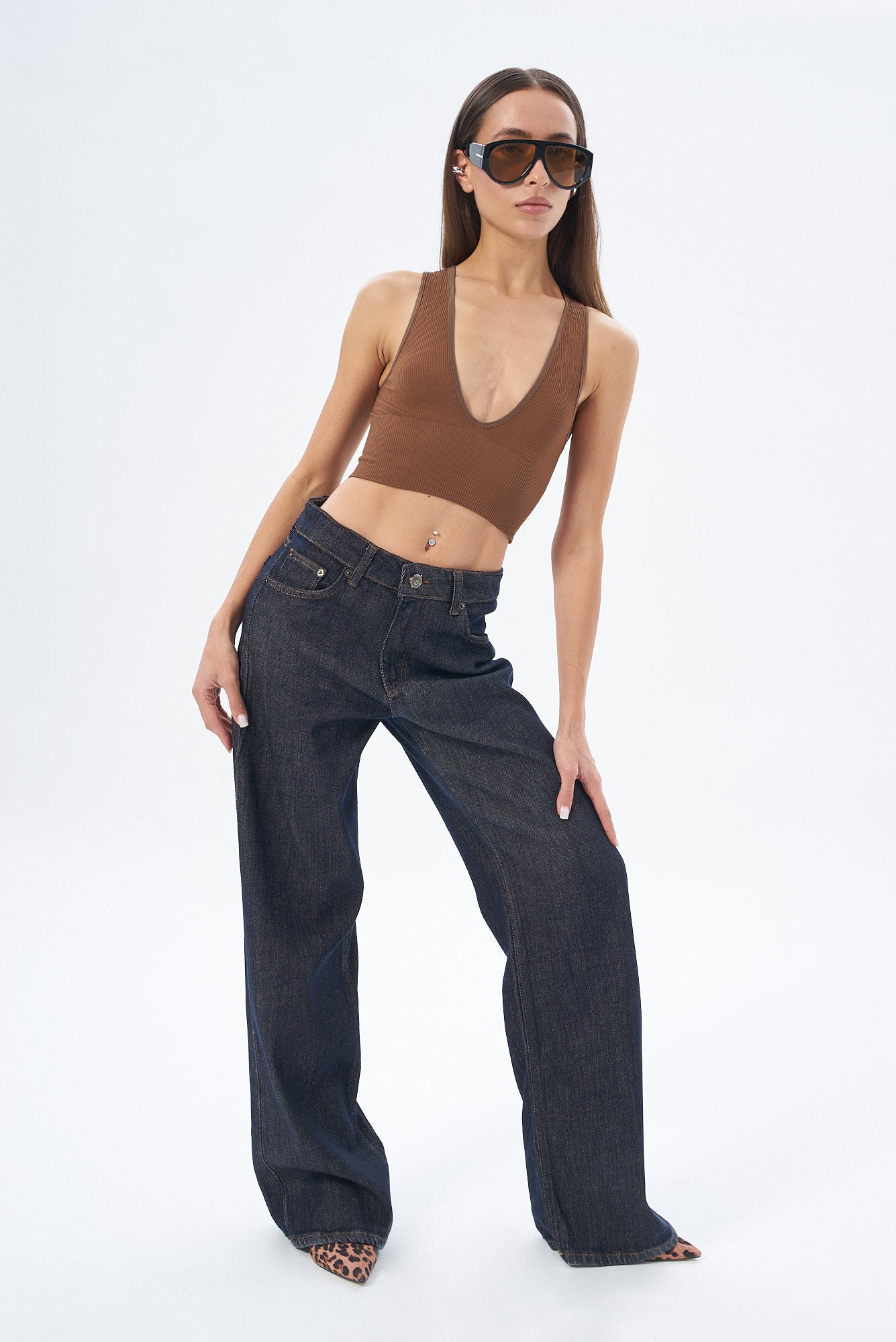 Kadın Denim Wedleg Pantolon