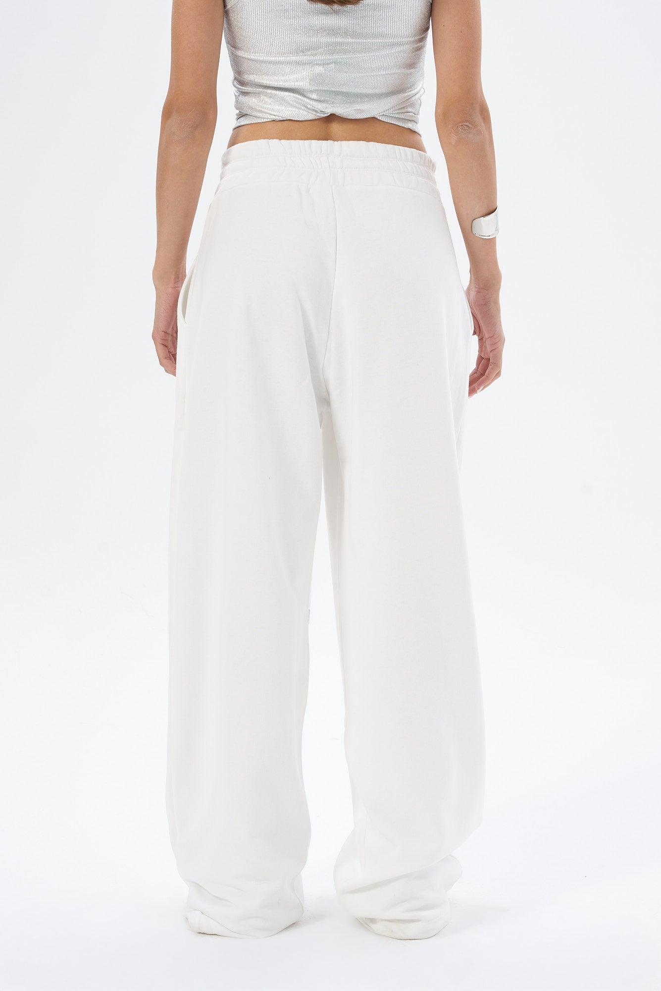 Dames joggingbroek met palazzo model