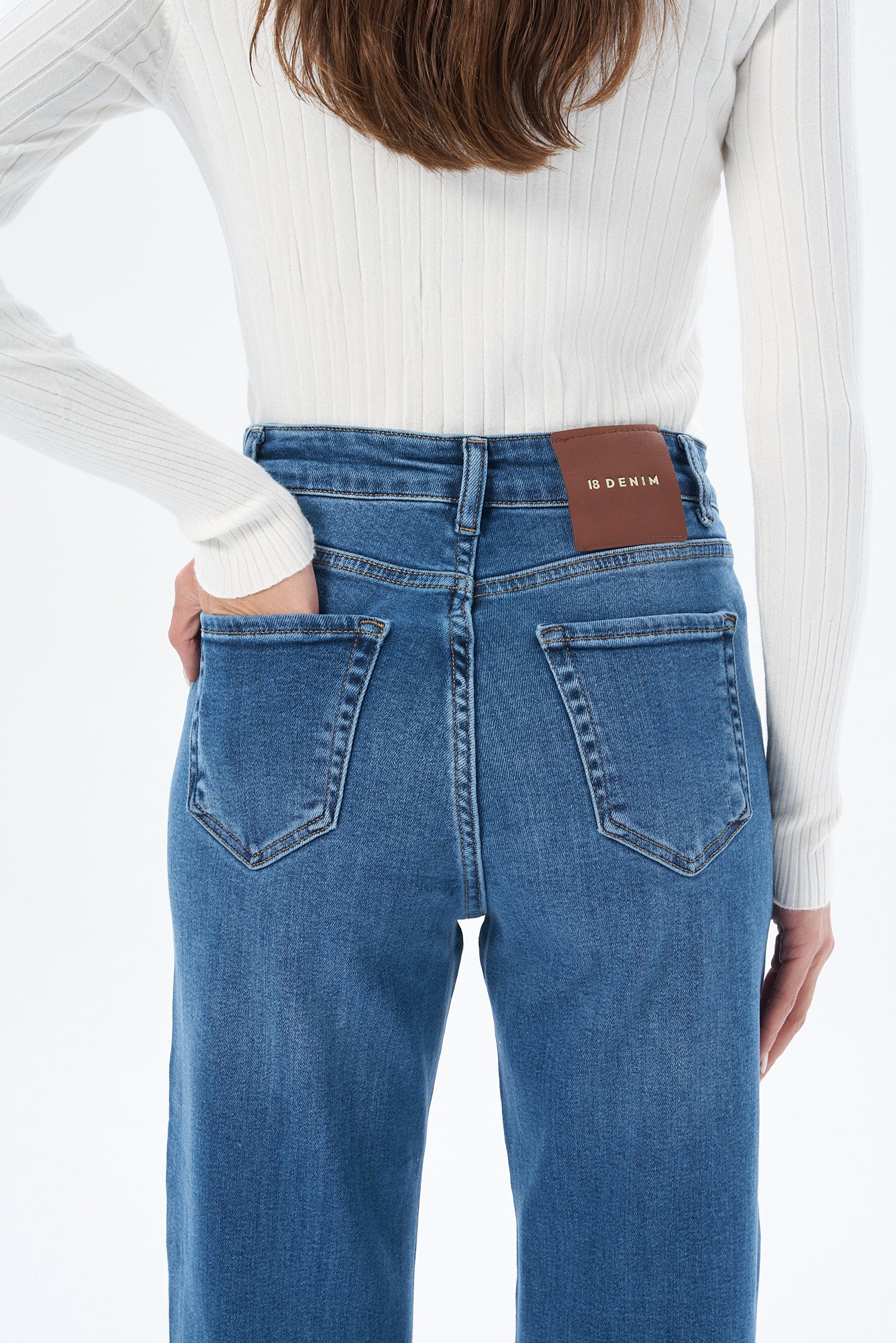 Kadın Straıght Denim Pantolon