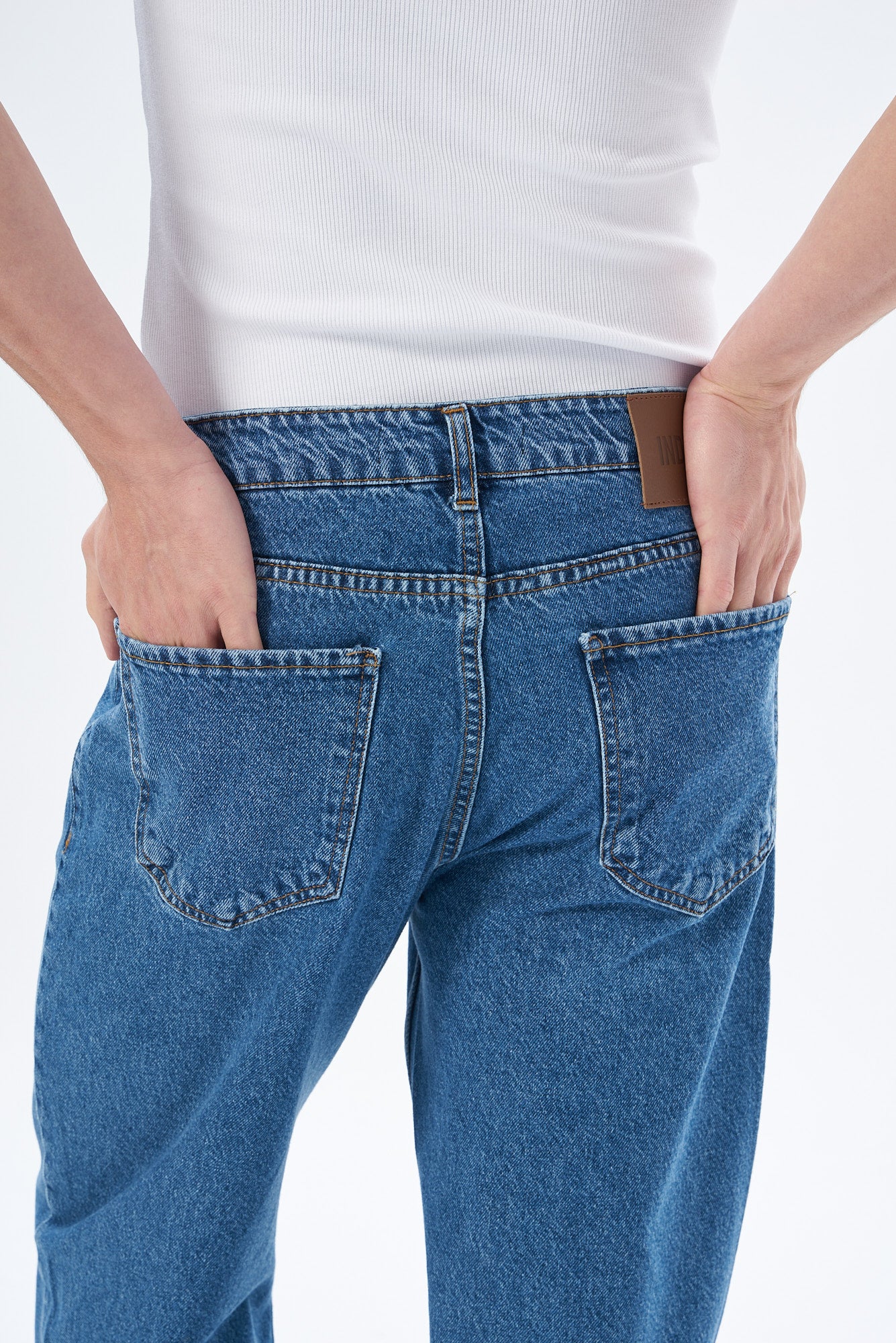 Erkek Baggy Fıt Denim Pantolon