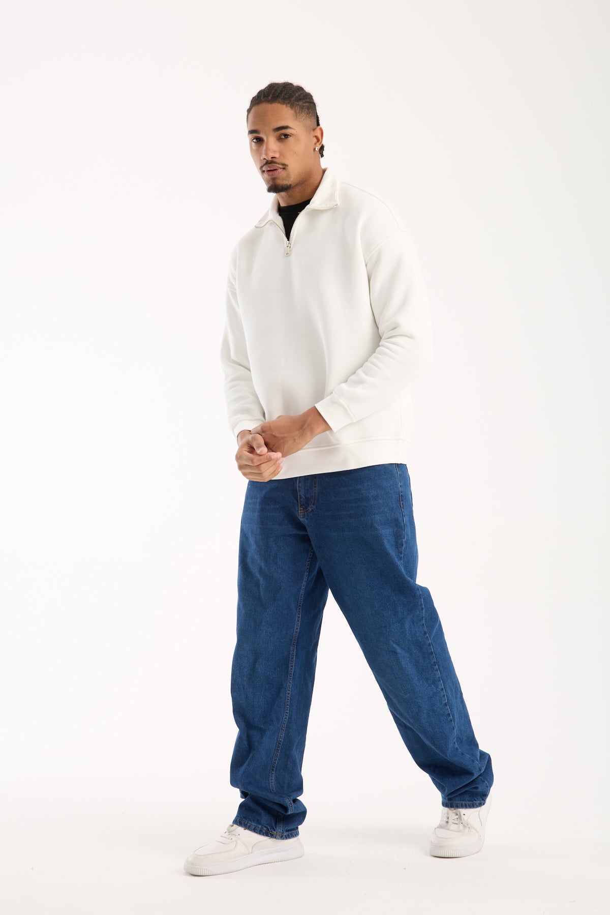 Erkek Balıkçı Yaka Comfort Sweat