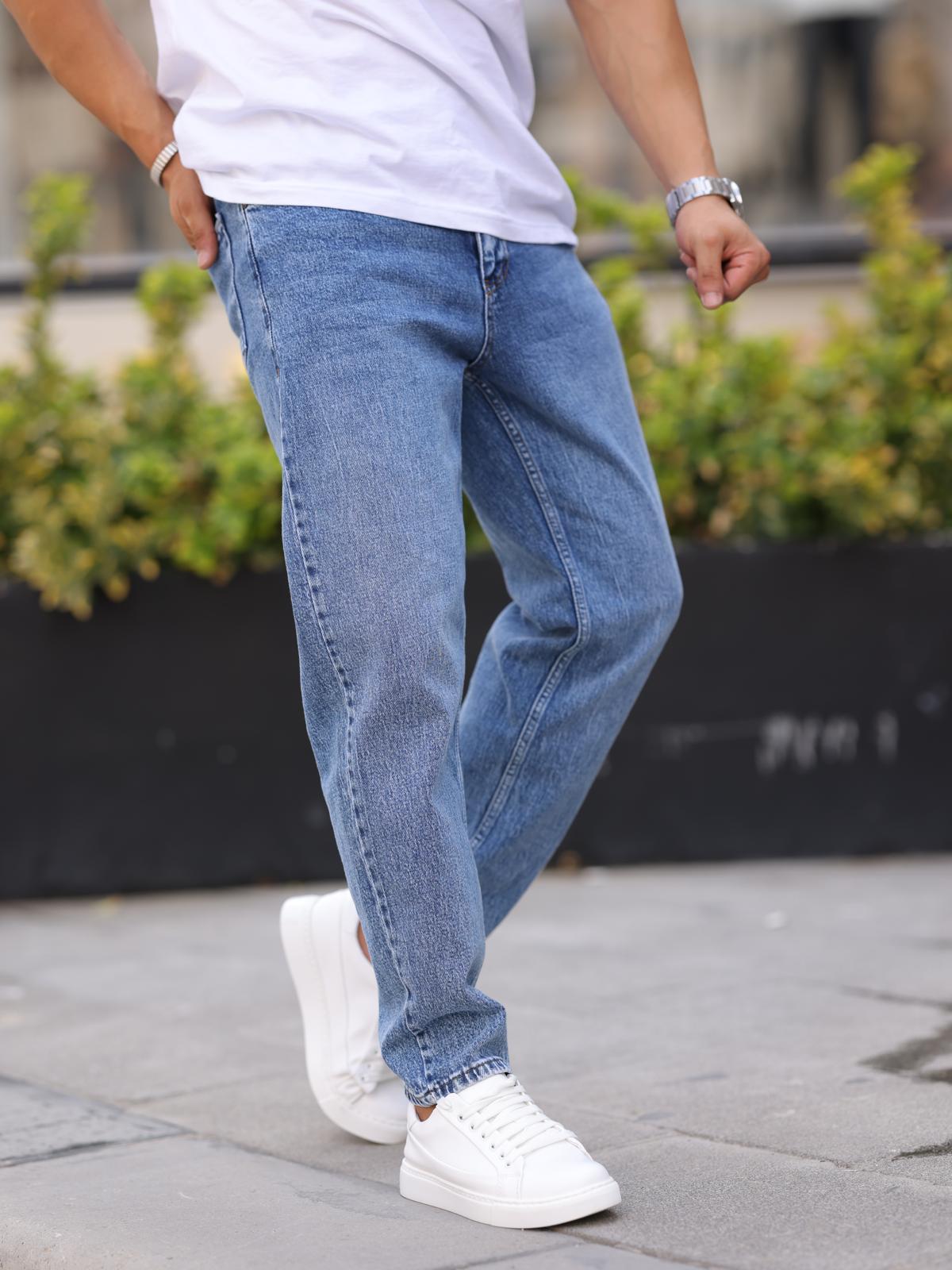 Erkek Boyfrıend Long Denim Pantolon