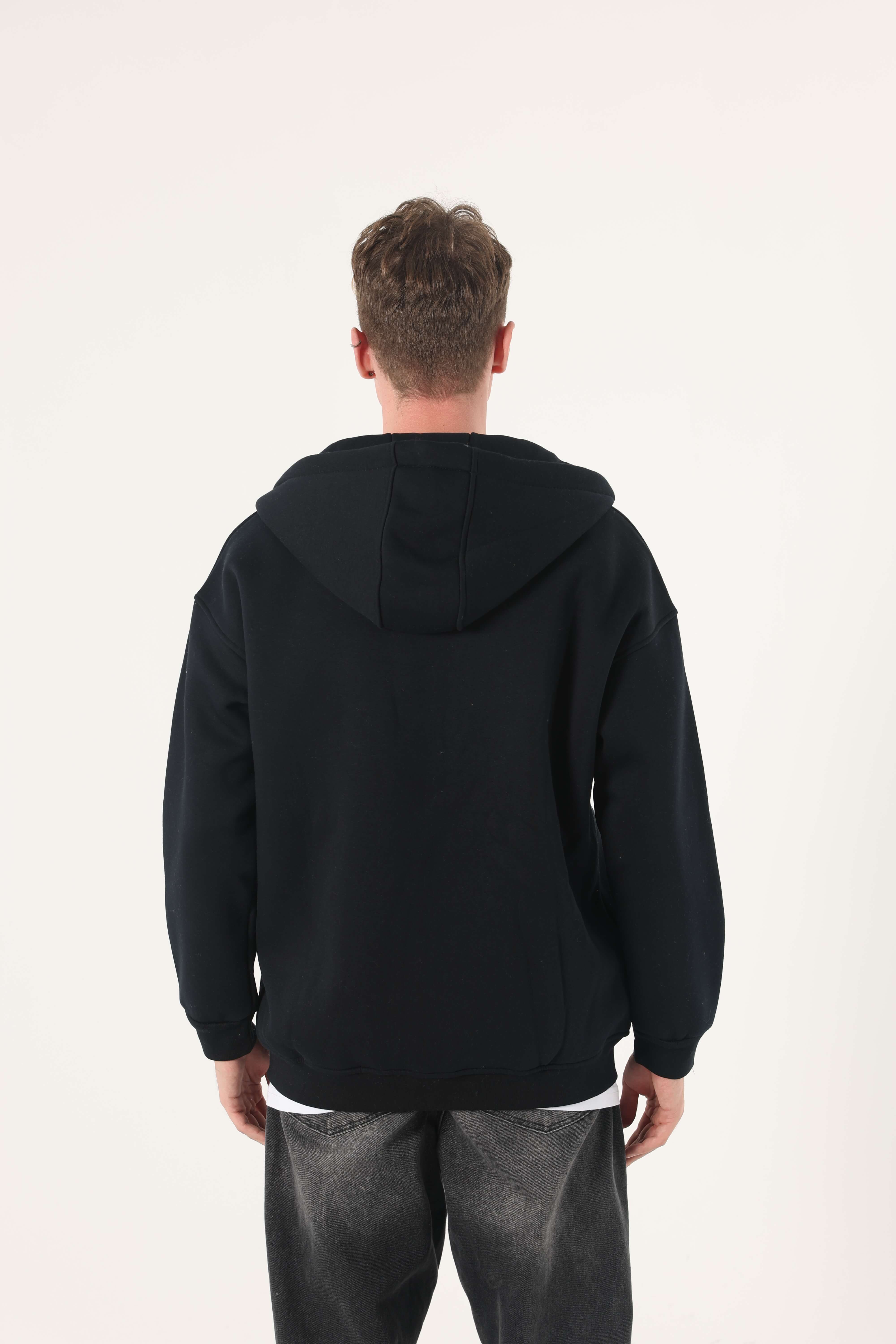 Erkek Comfort Basıc Eşofman Üstü Fermuarlı