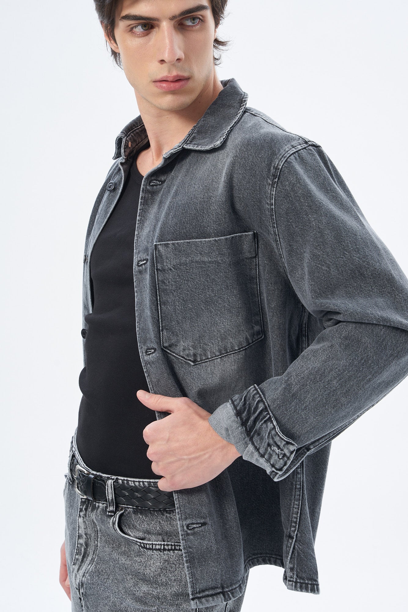 Erkek Regular Denim Ceket