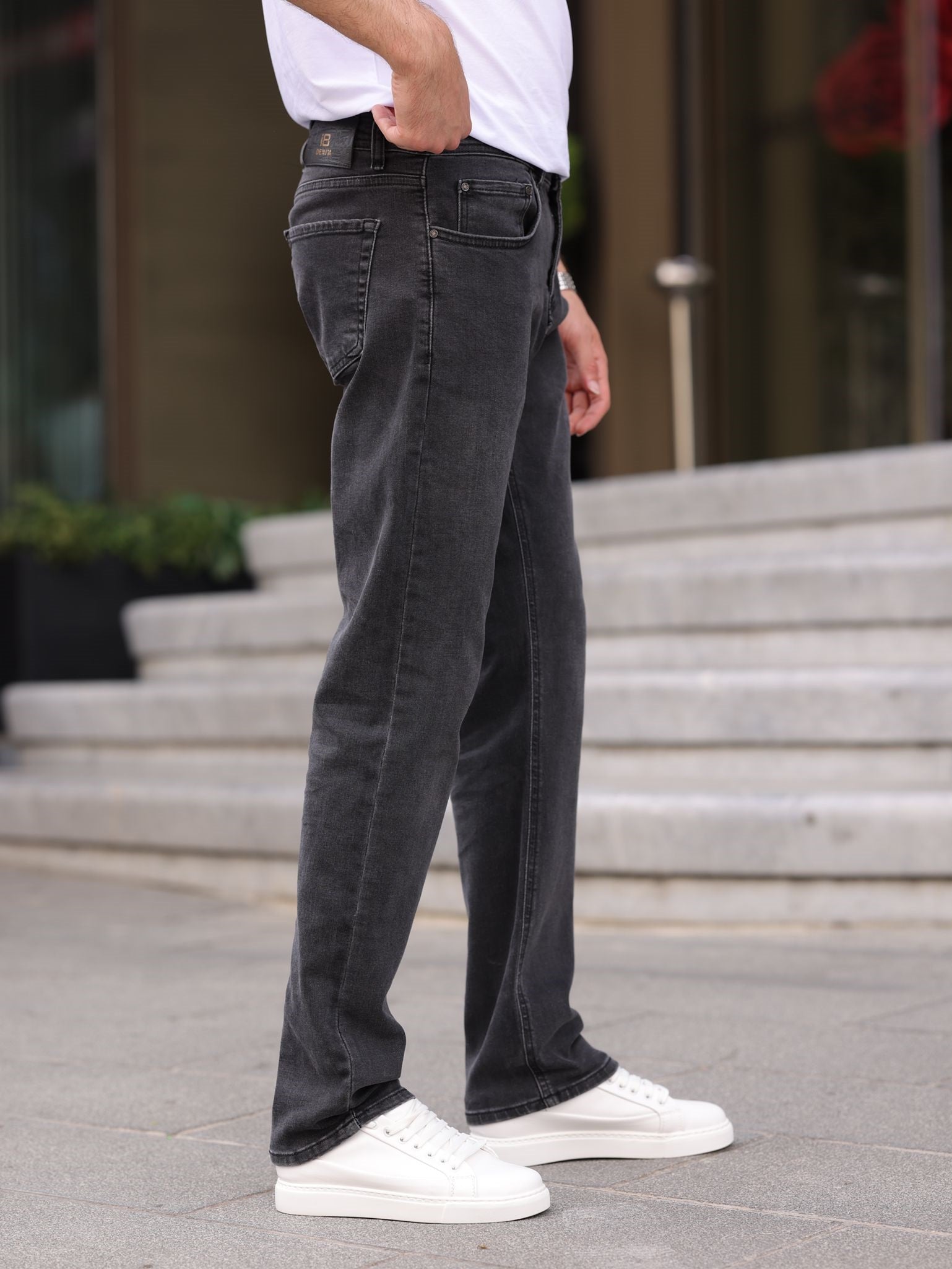 Erkek Regular Denim Pantolon