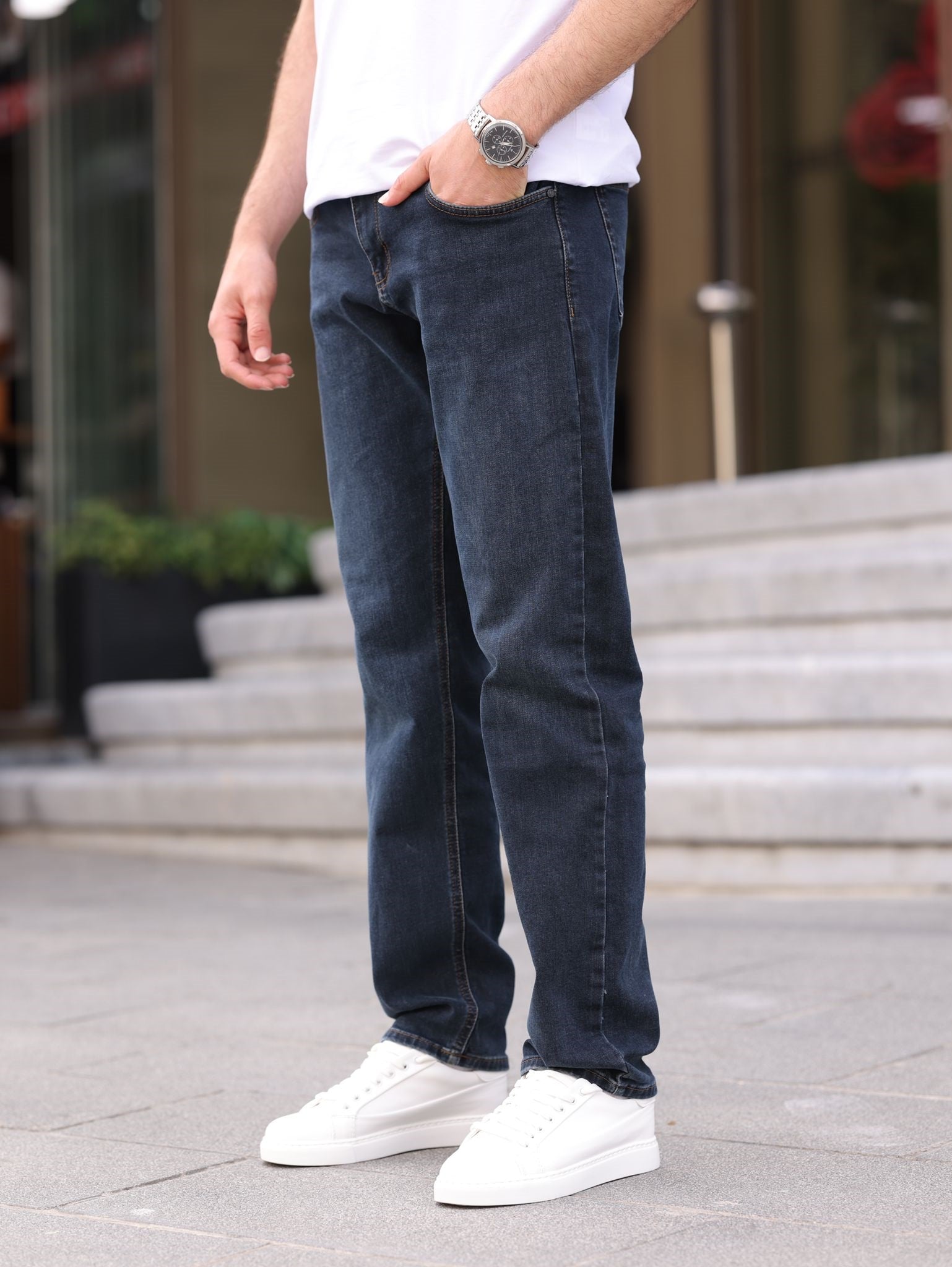 Erkek Regular Denim Pantolon