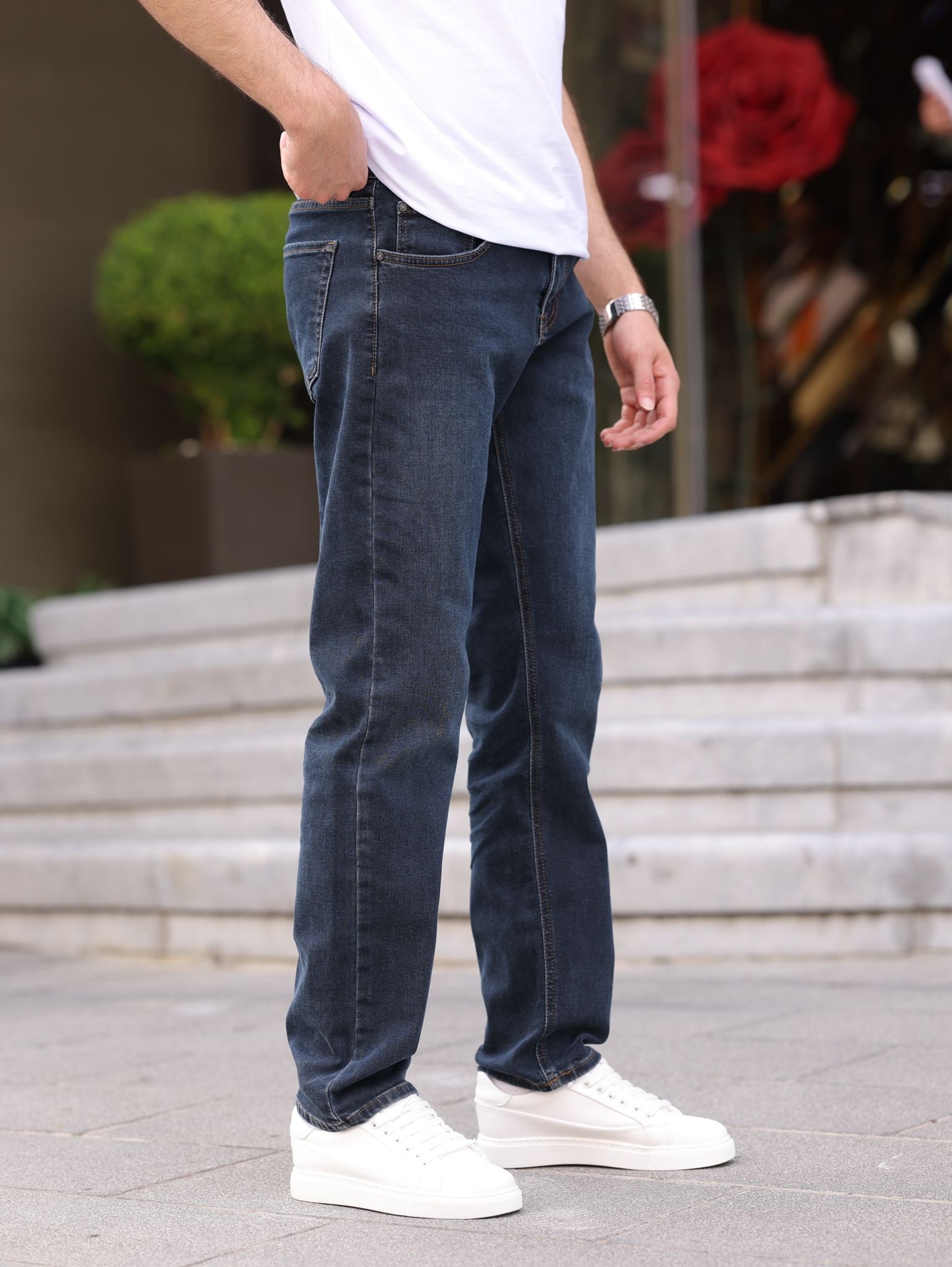 Erkek Regular Denim Pantolon