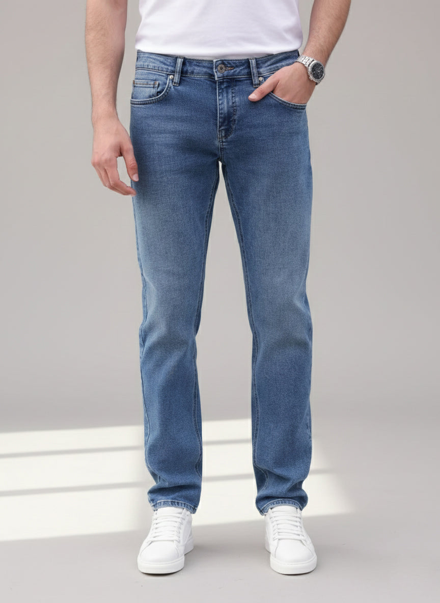Normale denim broek voor heren