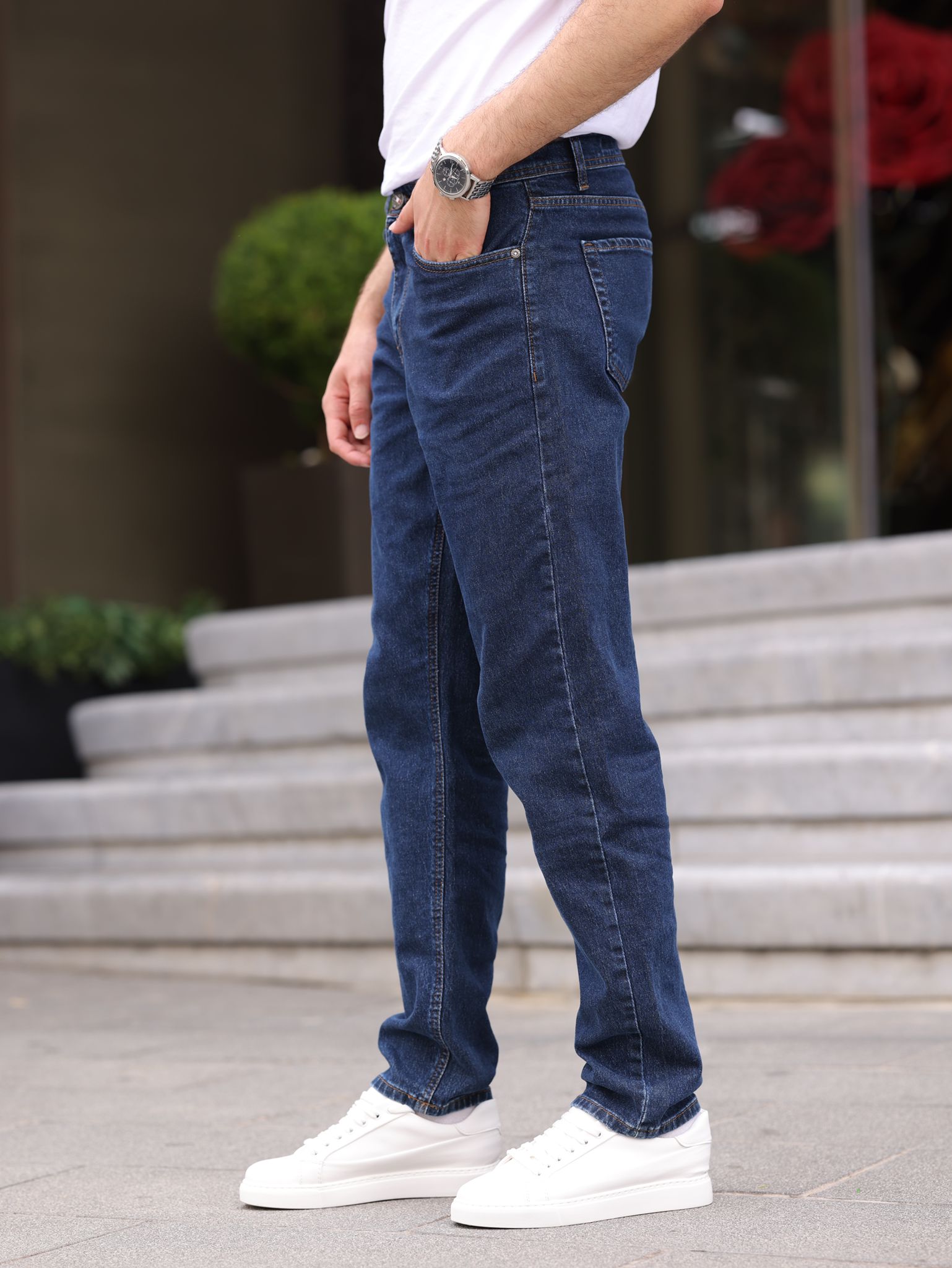 Erkek Straıght Denim Pantolon