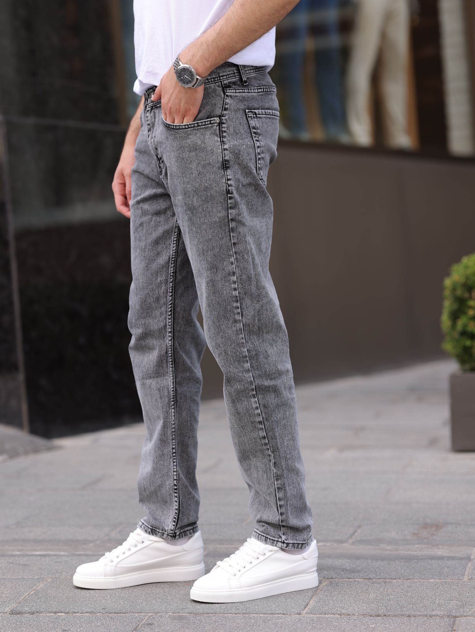 Erkek Straıght Denim Pantolon