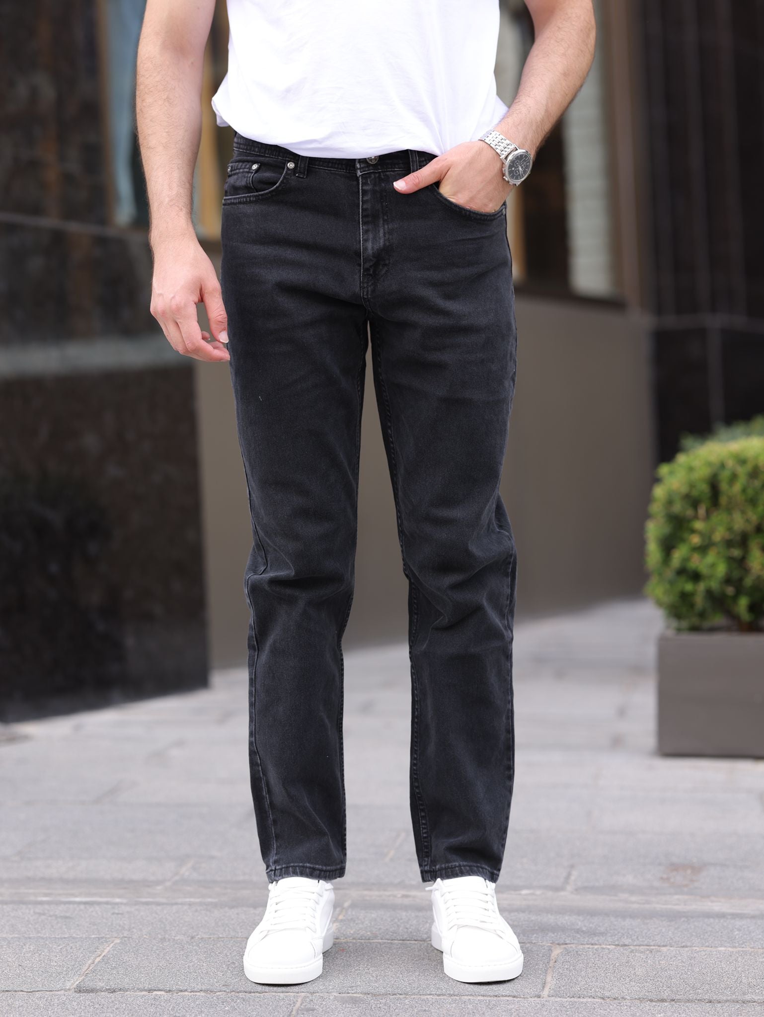 Erkek Straıght Denim Pantolon