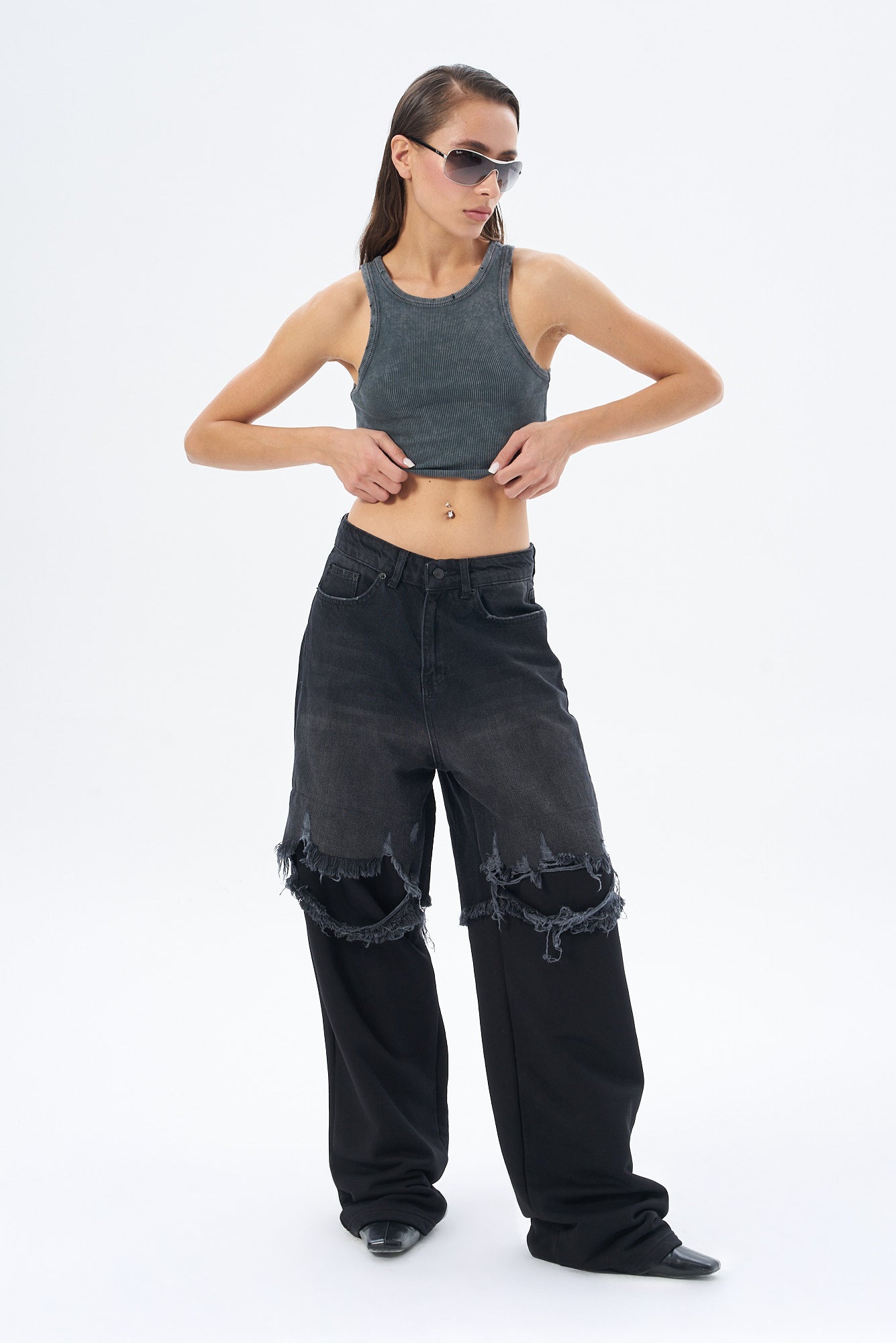 Kadın Denim Baggy Pantolon