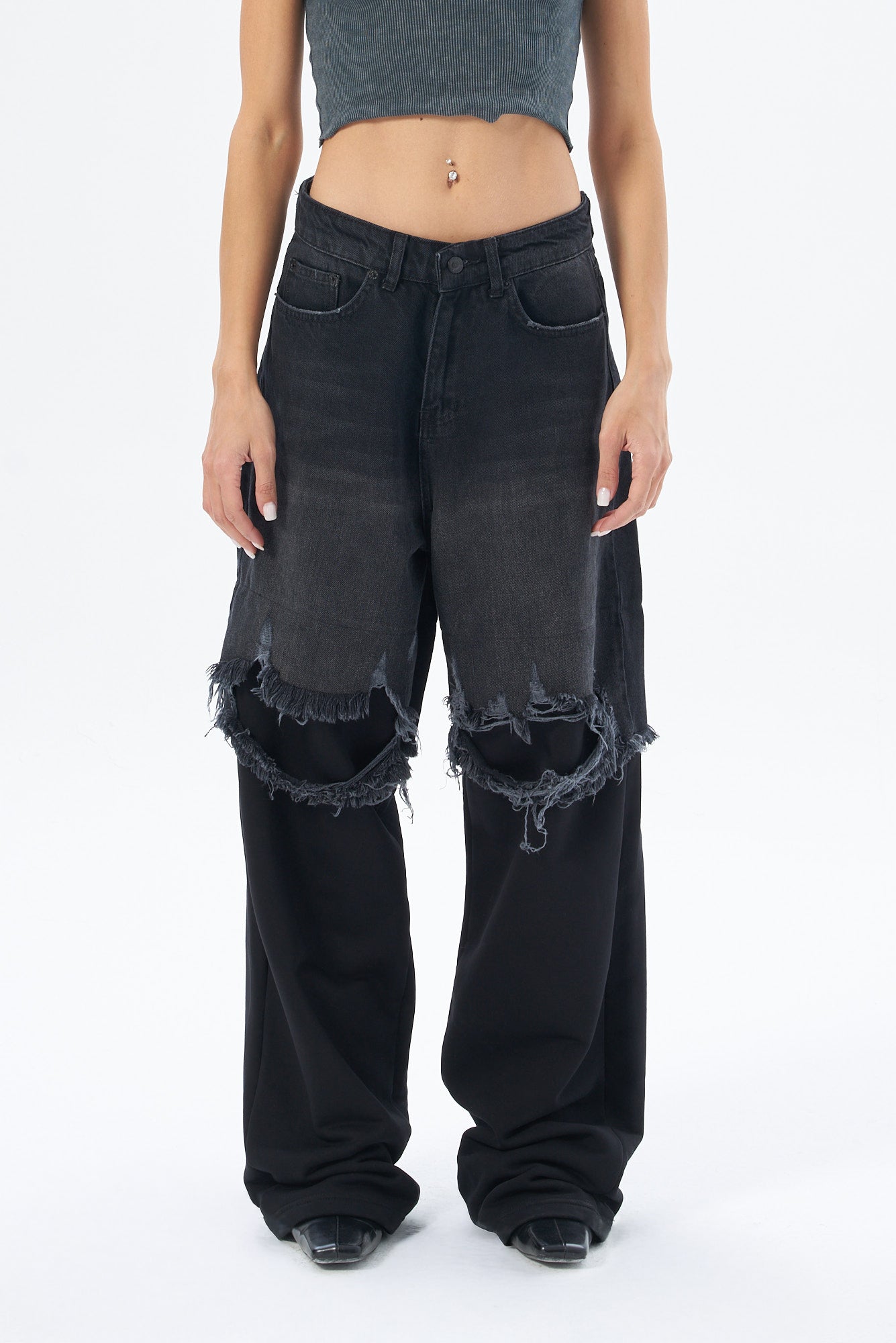 Kadın Denim Baggy Pantolon