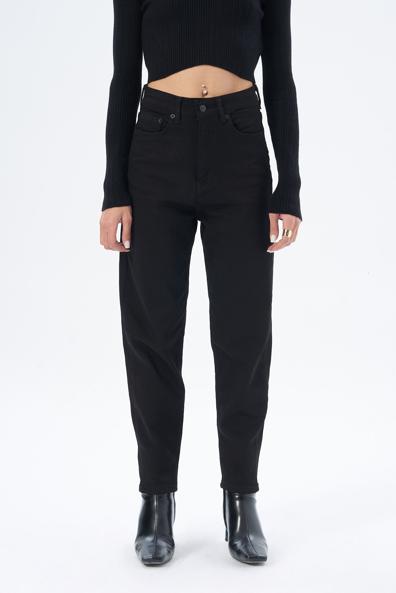 Kadın Denim Mom Pantolon