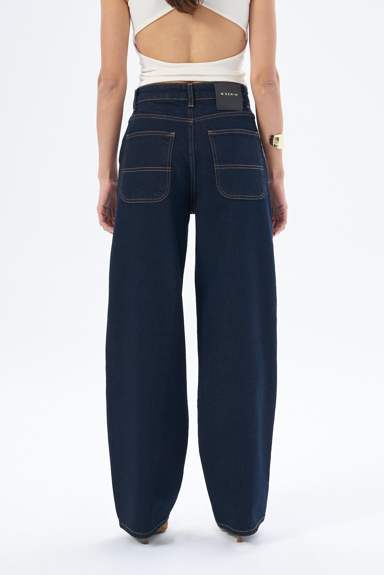 Kadın Denim Skater Pantolon