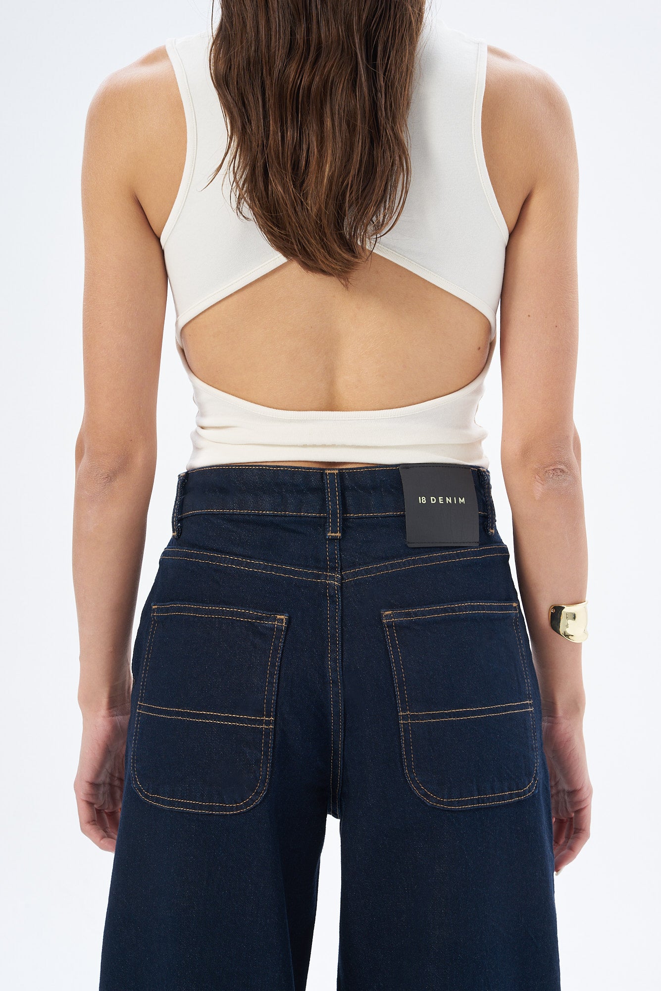 Kadın Denim Skater Pantolon