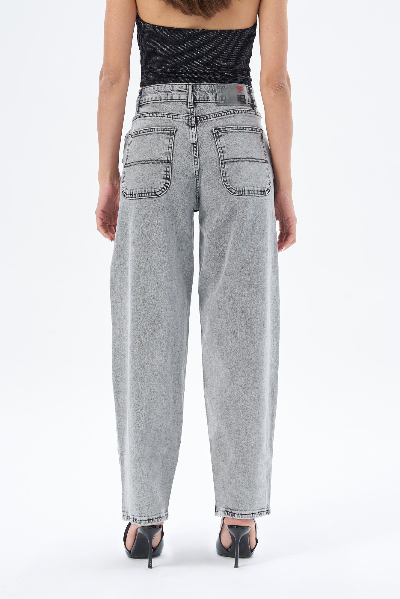 Kadın Denim Skater Pantolon