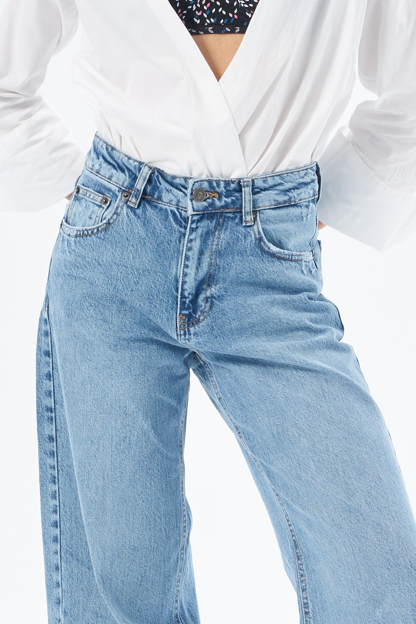 Kadın Denim Wedleg Pantolon