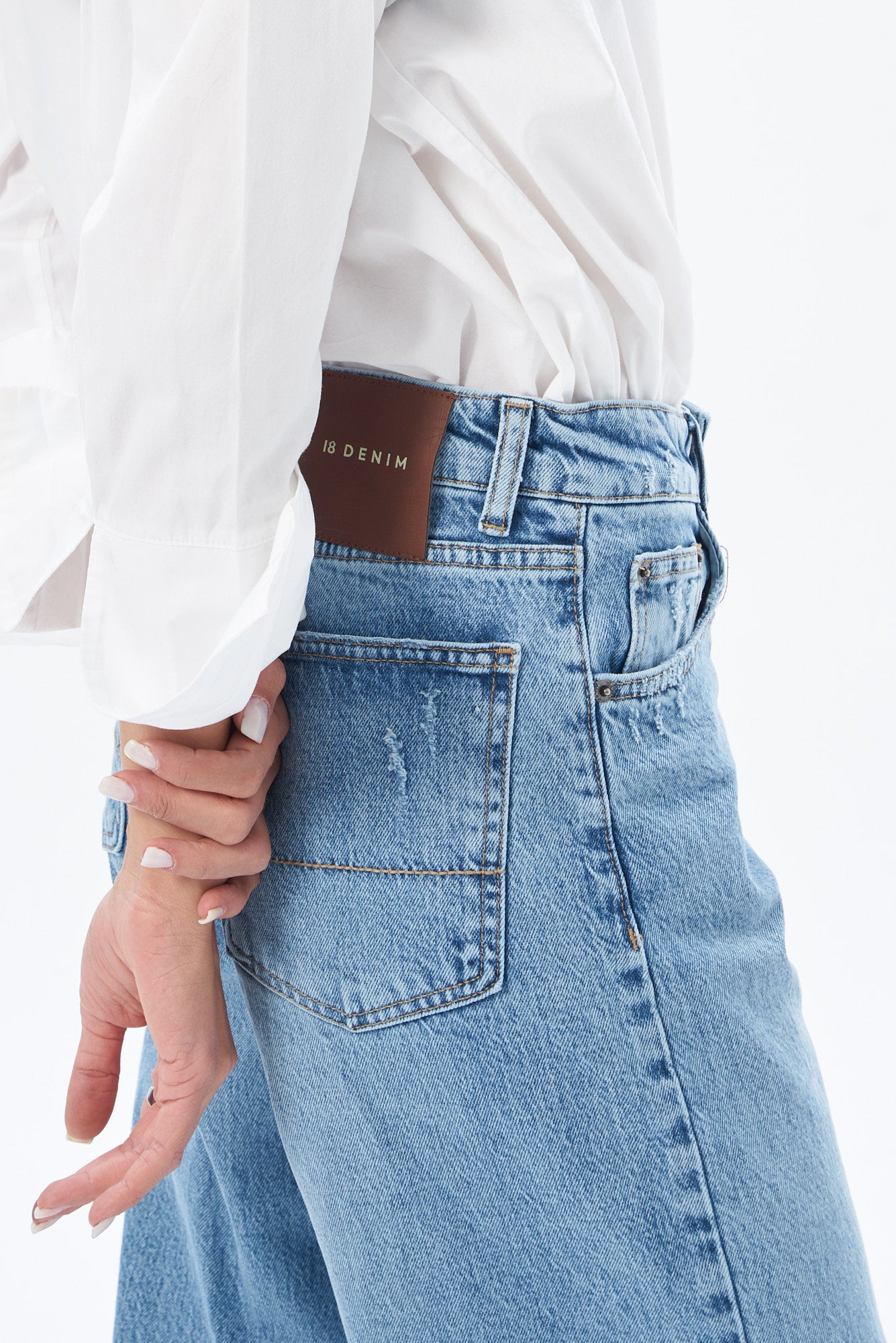 Kadın Denim Wedleg Pantolon