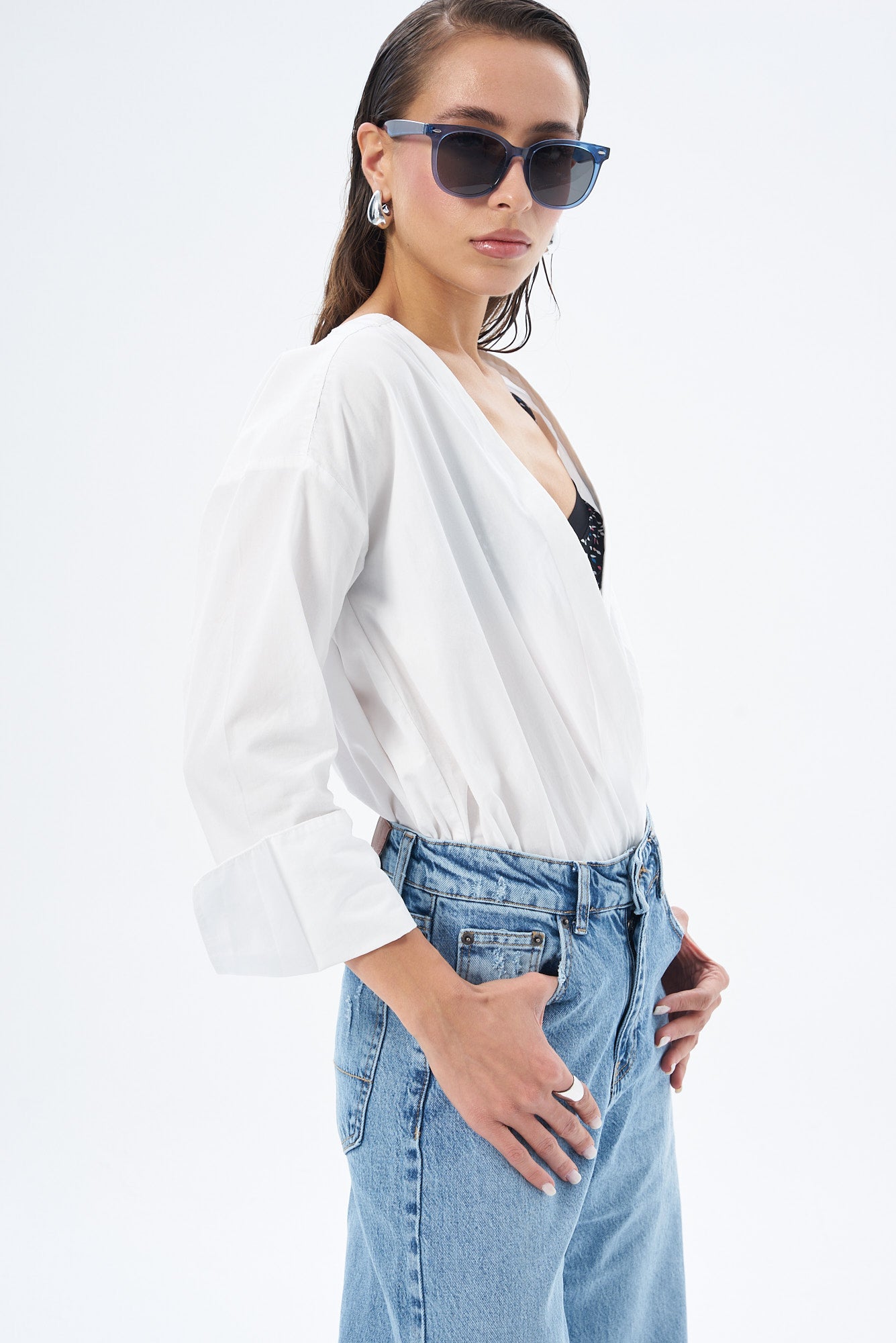 Kadın Denim Wedleg Pantolon