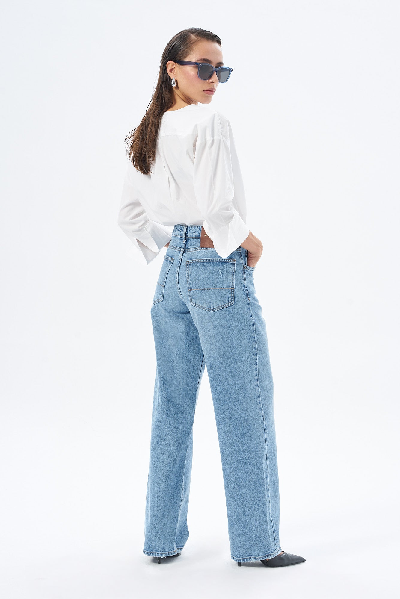 Kadın Denim Wedleg Pantolon