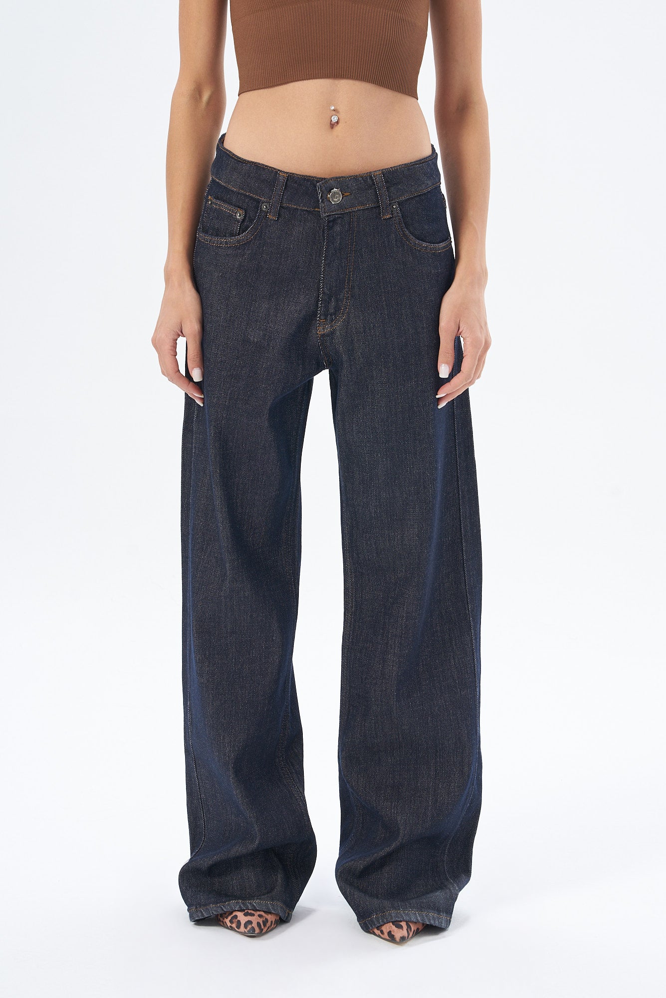 Kadın Denim Wedleg Pantolon