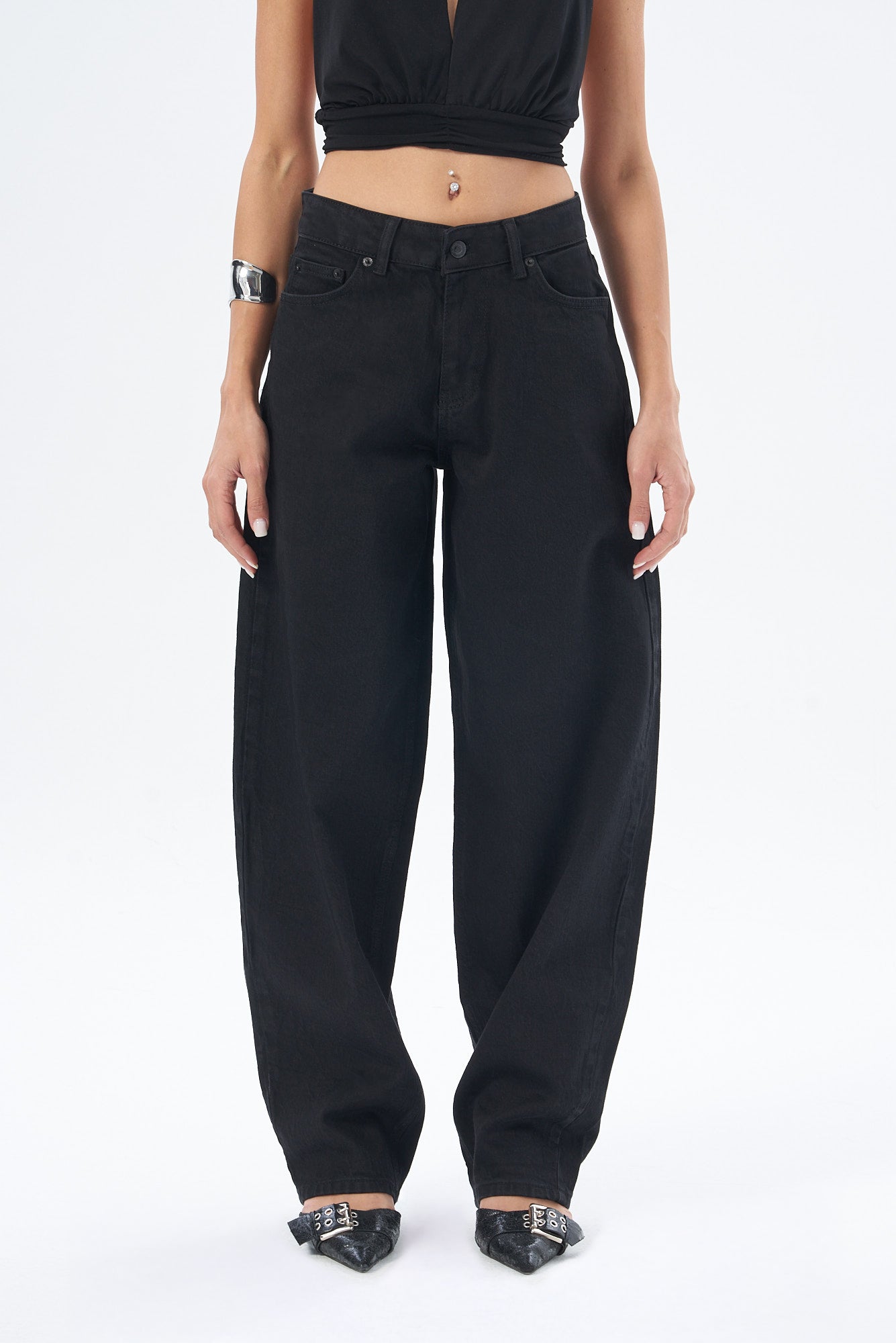 Kadın Skater Long Denim Pantolon